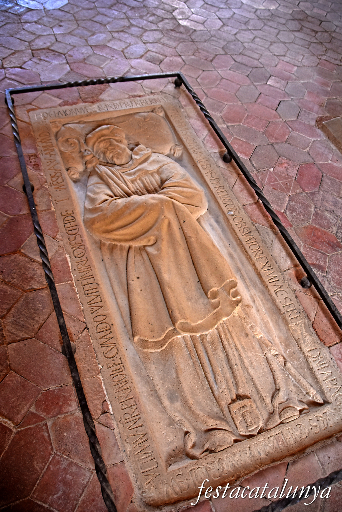 Aiguamúrcia - Sala Capitular del monestir de Santes Creus - L'abat Bernadí Tolrà