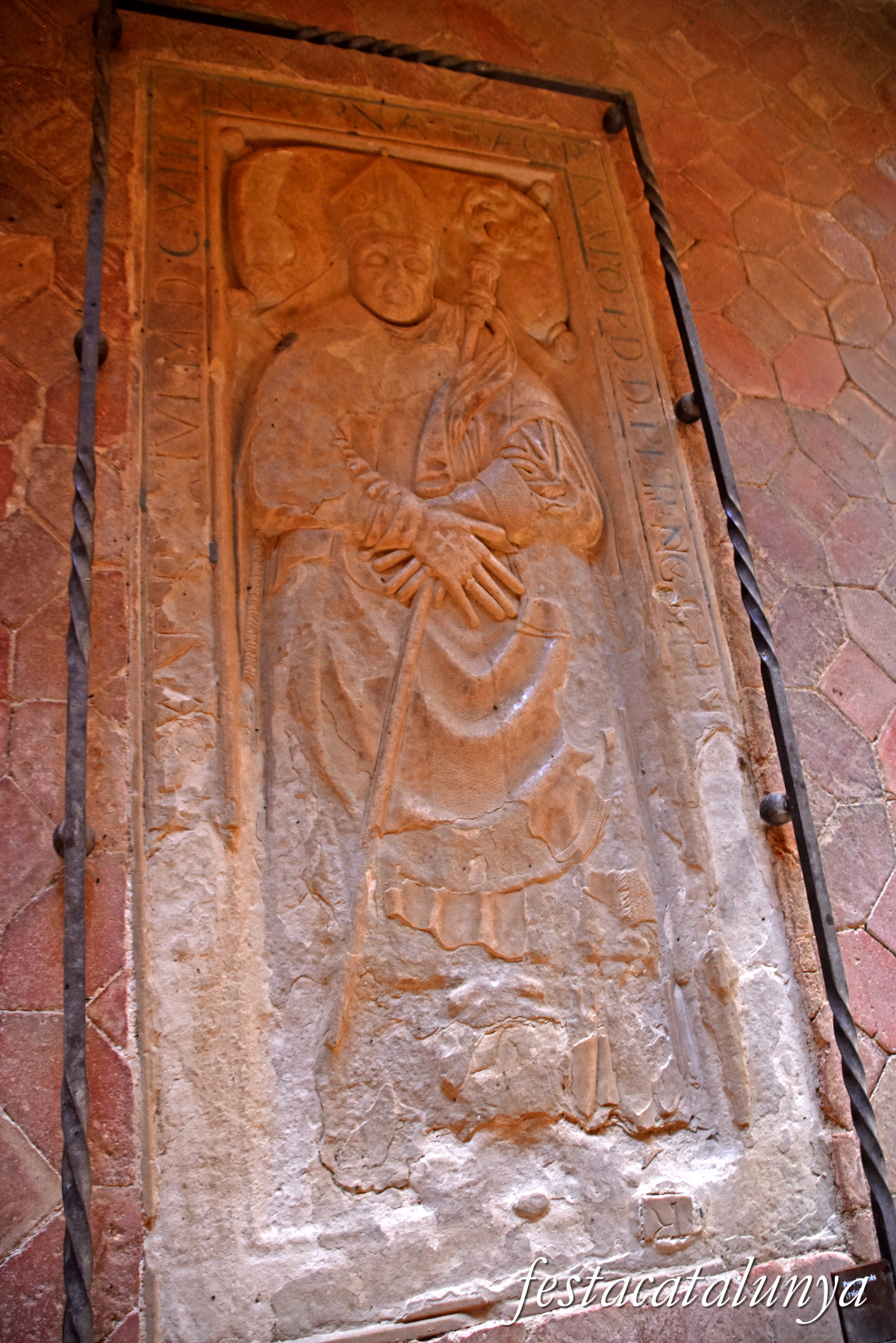 Aiguamúrcia - Sala Capitular del monestir de Santes Creus - L'abat Pere Noguers