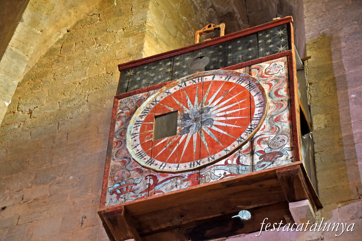Aiguamúrcia - Església del monestir de Santes Creus - Caixa del rellotge 