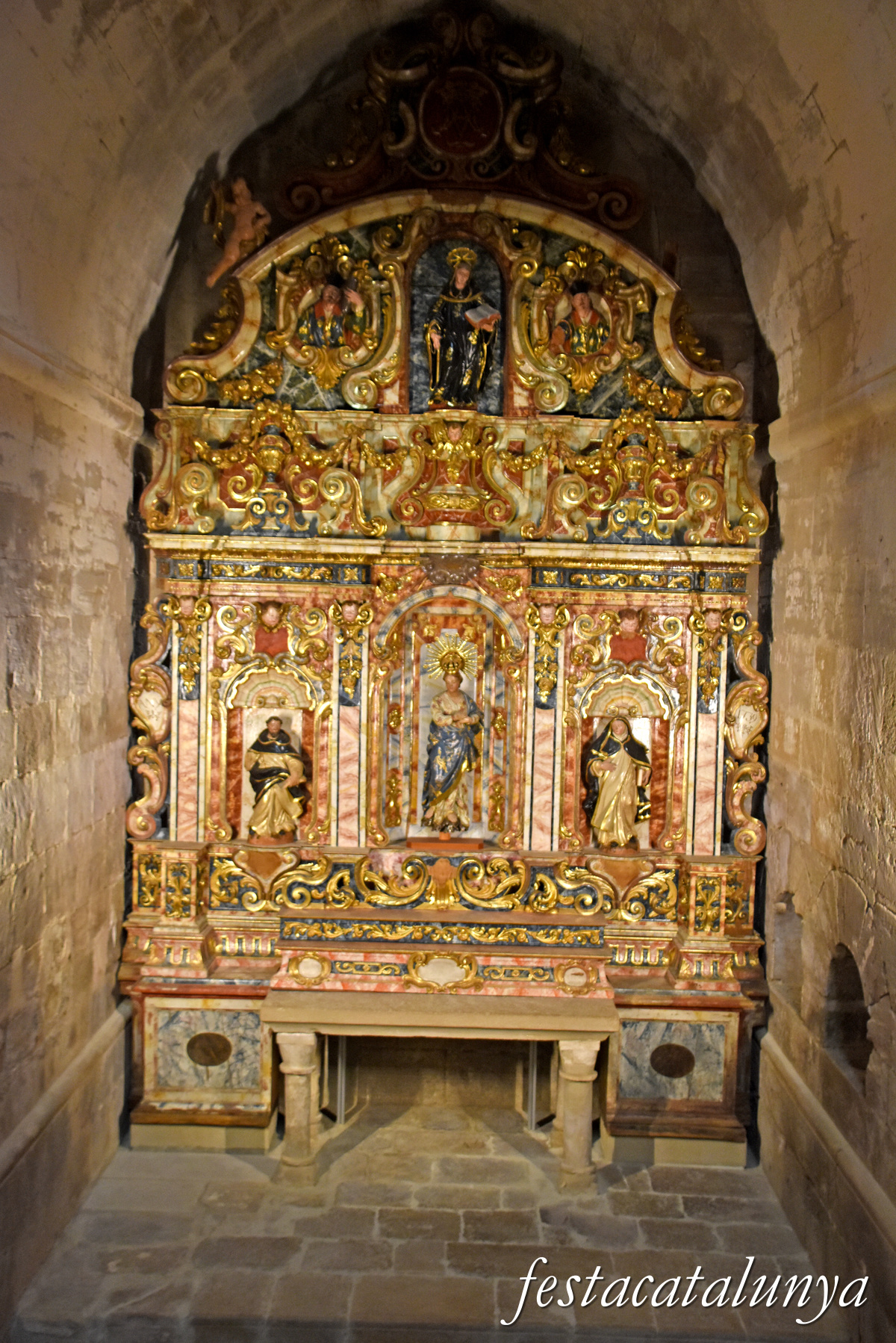 Aiguamúrcia - Església del monestir de Santes Creus - Retaule de la Puríssima