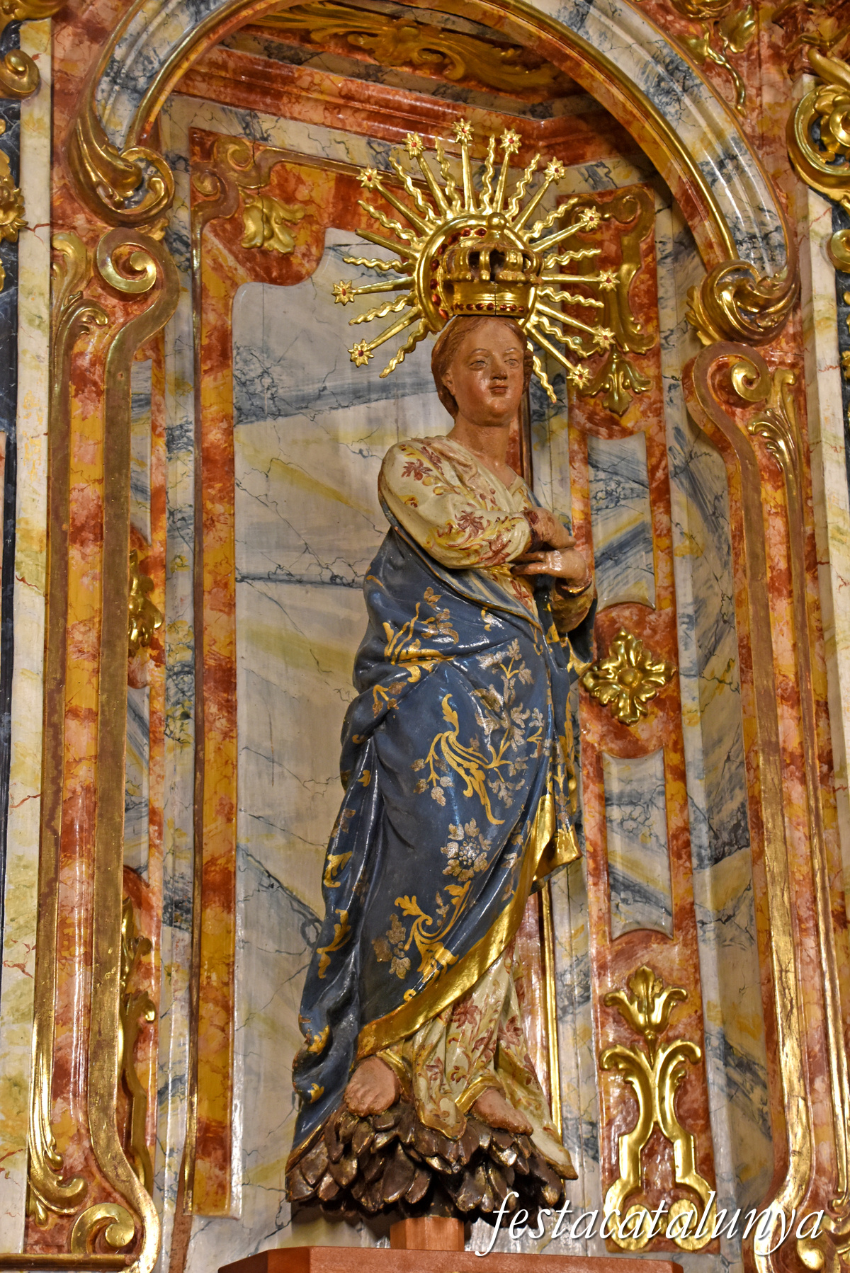 Aiguamúrcia - Església del monestir de Santes Creus - Retaule de la Puríssima 