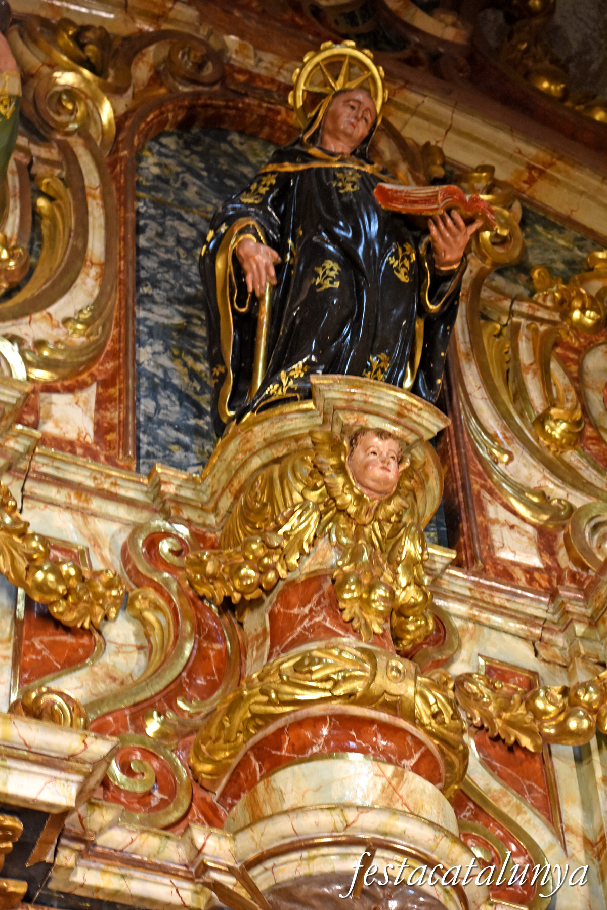 Aiguamúrcia - Església del monestir de Santes Creus - Retaule de la Puríssima