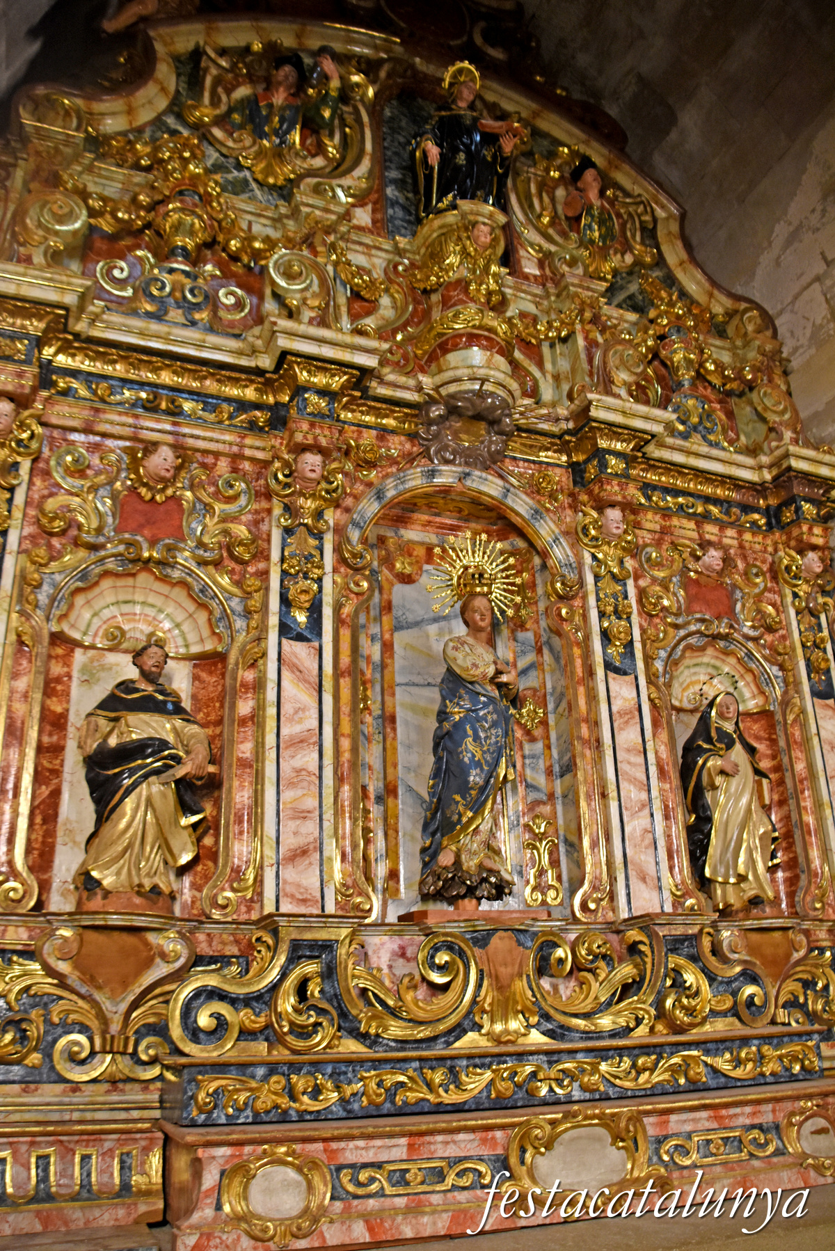 Aiguamúrcia - Església del monestir de Santes Creus - Retaule de la Puríssima 