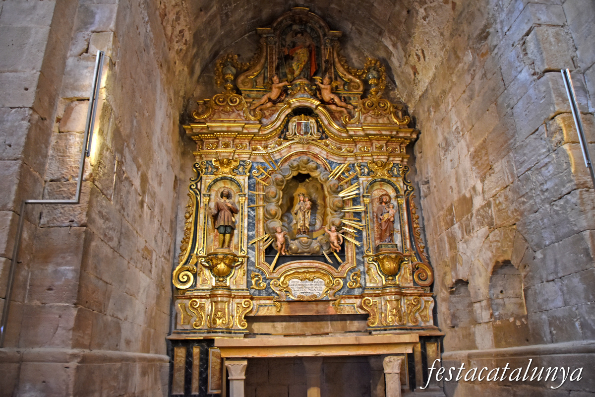 Aiguamúrcia - Església del monestir de Santes Creus - Retaule del Carme 