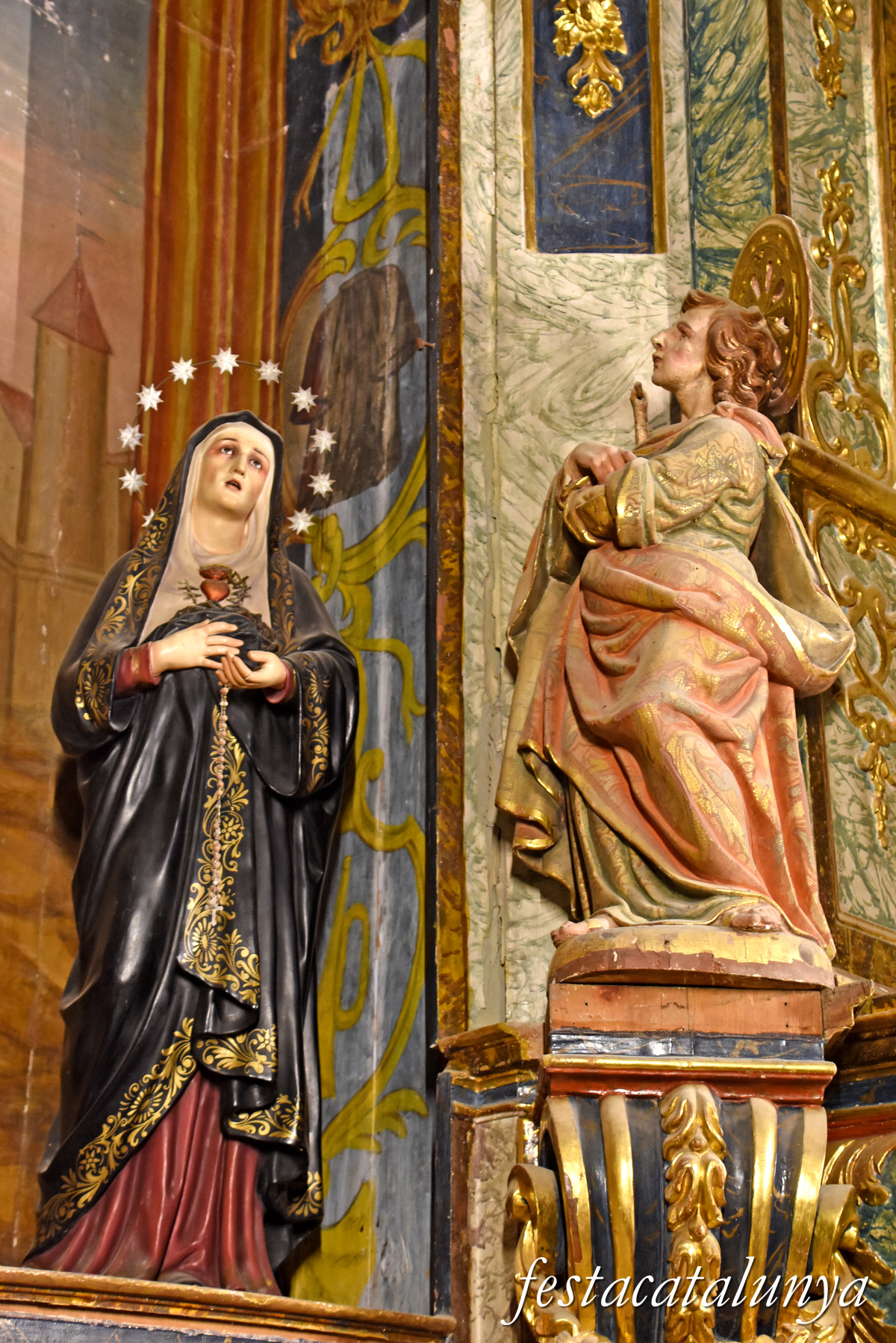 Aiguamúrcia - Església del monestir de Santes Creus - Retaule del Sant Crist 
