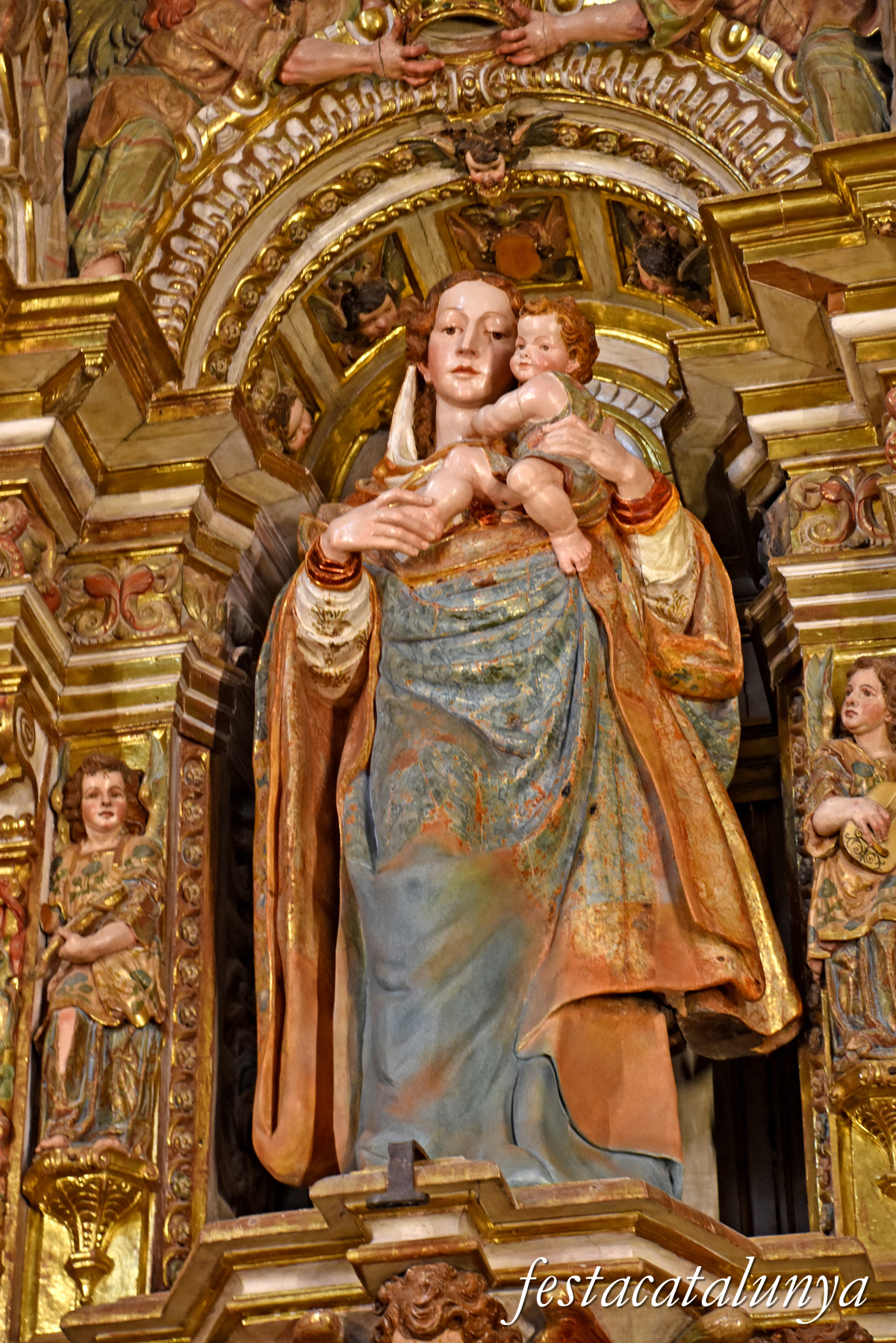 Aiguamúrcia - Església del monestir de Santes Creus - Retaule Major 