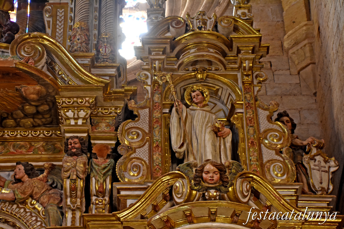Aiguamúrcia - Església del monestir de Santes Creus - Retaule Major