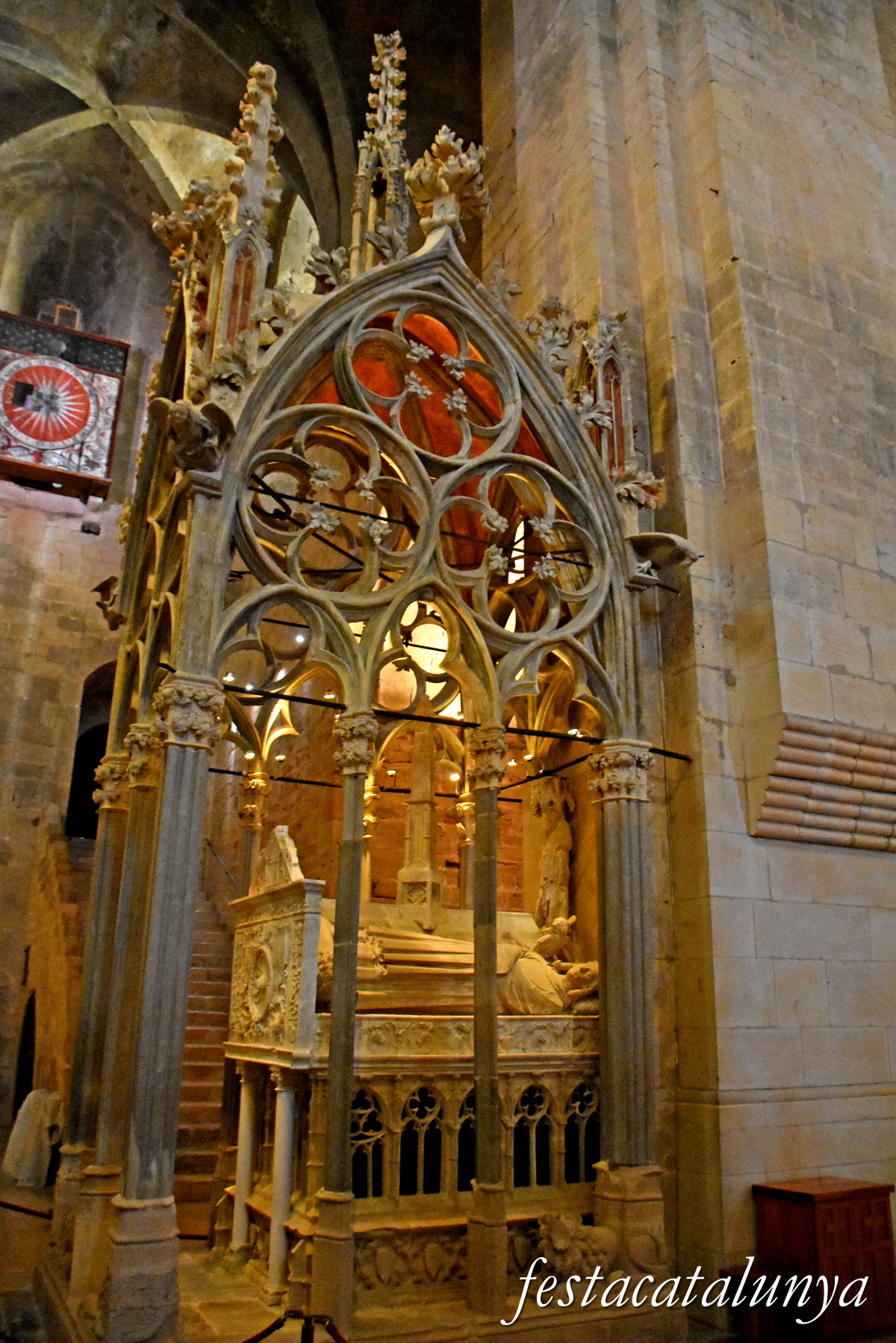 Aiguamúrcia - Sepulcre del Rei Jaume II i Blanca d'Anjou al monestir de Santes Creus