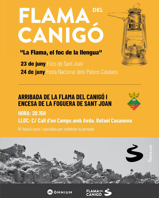 Seva - Arribada de la Flama del Canigó 