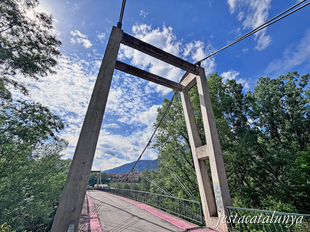 Pont penjant de Fígols a Organyà