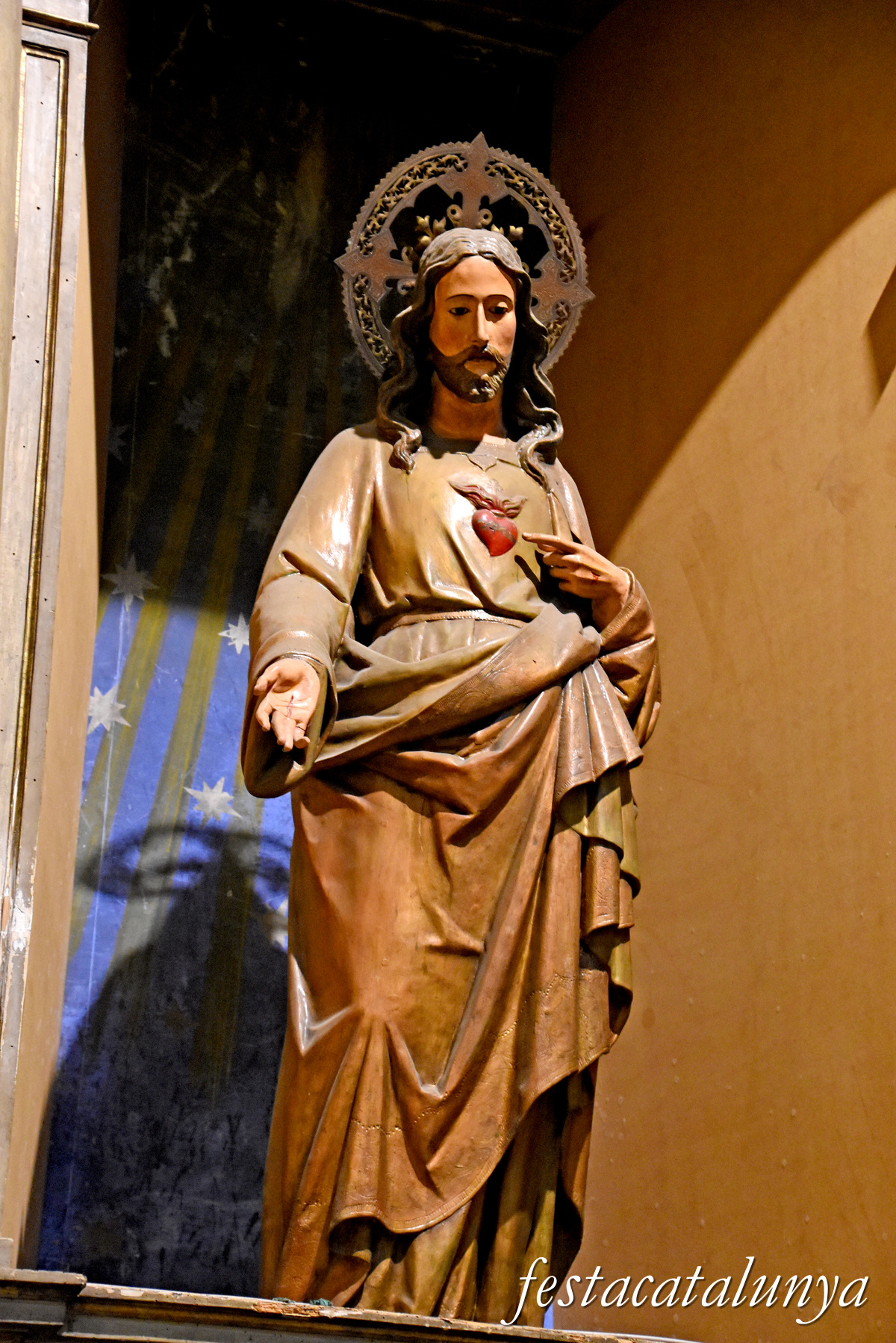 Sant Andreu de Llavaneres - Església Parroquial - Retaule del Sagrat Cor i la Mare de Déu del Carme