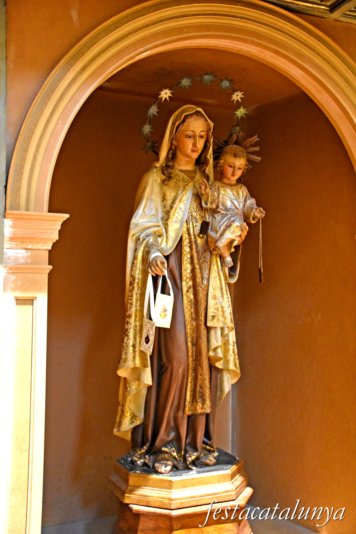 Sant Andreu de Llavaneres - Església Parroquial - Retaule del Sagrat Cor i la Mare de Déu del Carme 
