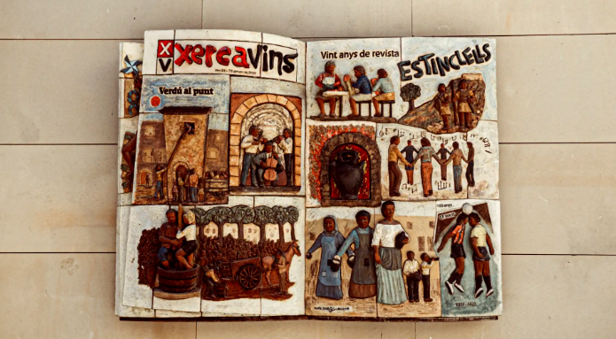 Verdú - Ruta dels Murals Ceràmics (Foto: rutadelsmuralsceramicsdeverdu.cat) 
