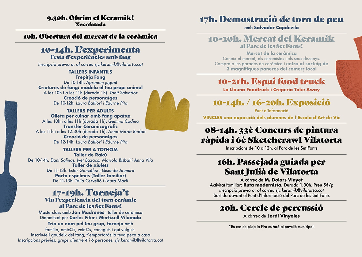 Sant Julià de Vilatorta - Keramik, Festa d'experiències amb fang 