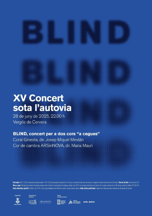 Concert sota l'autovia a Cervera
