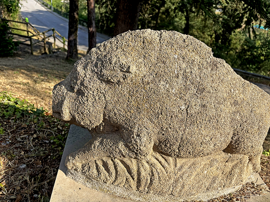 Escultura Porc Senglar de Josep Sobrado Balboa a Monistrol de Calders
