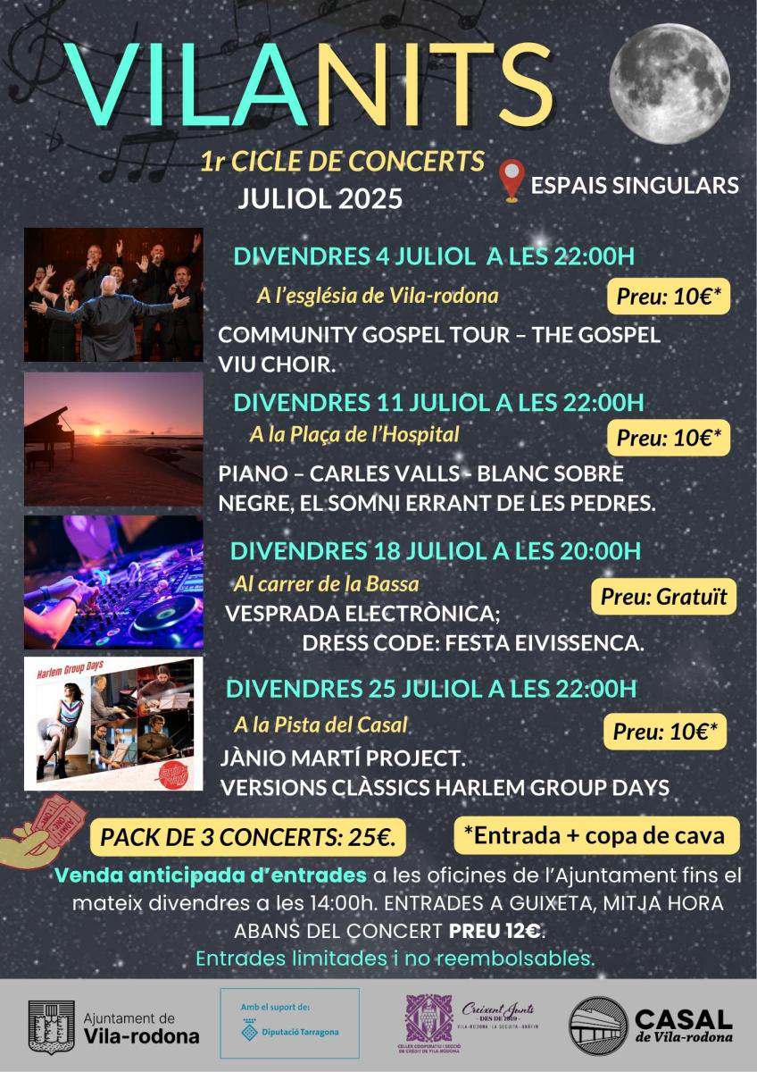 Vila-rodona - VILANITS, Cicle de Concerts