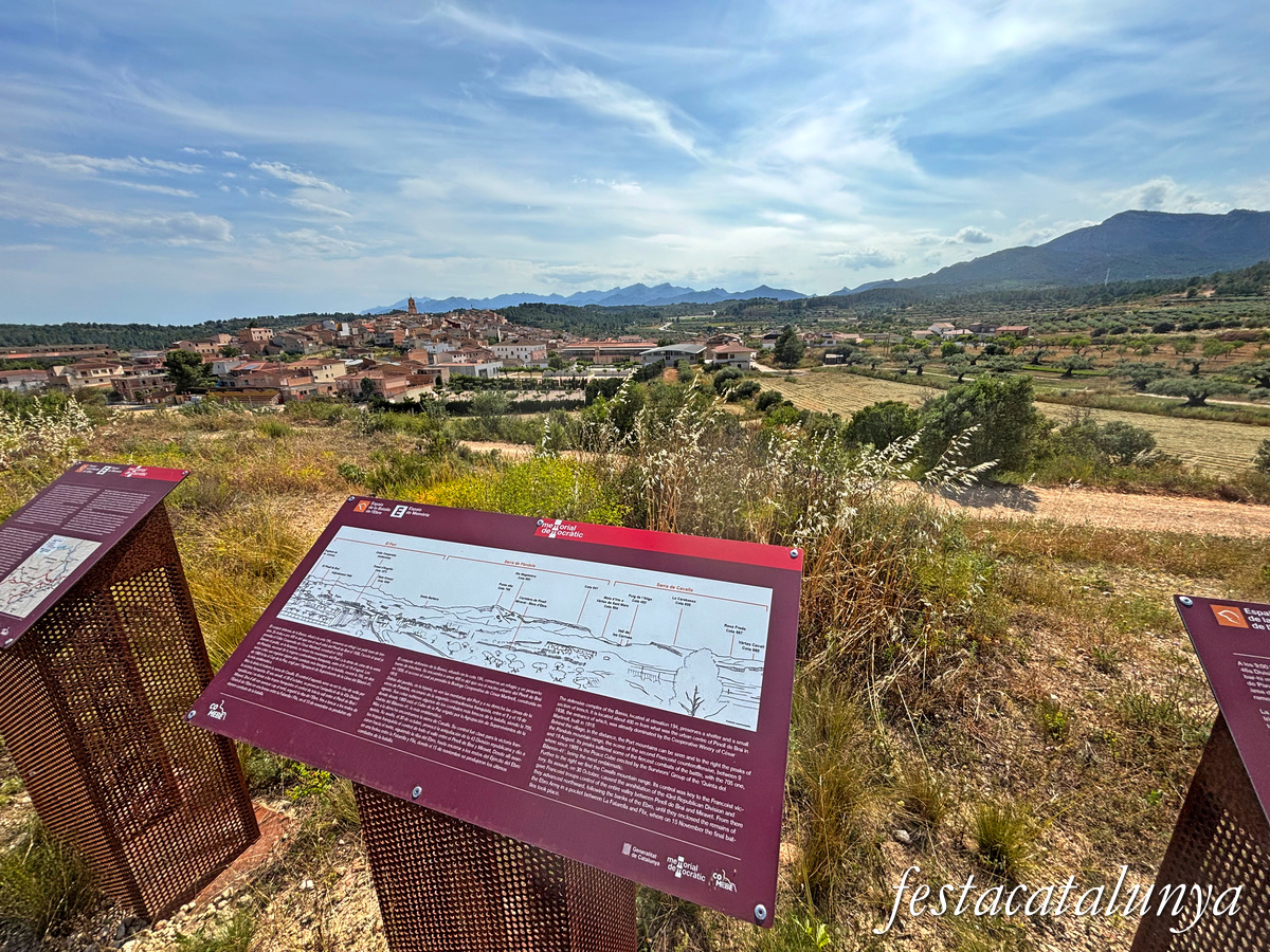 Pinell de Brai - Espais de la Batalla de l'Ebre - Vistes panoràmiques des de la Bassa