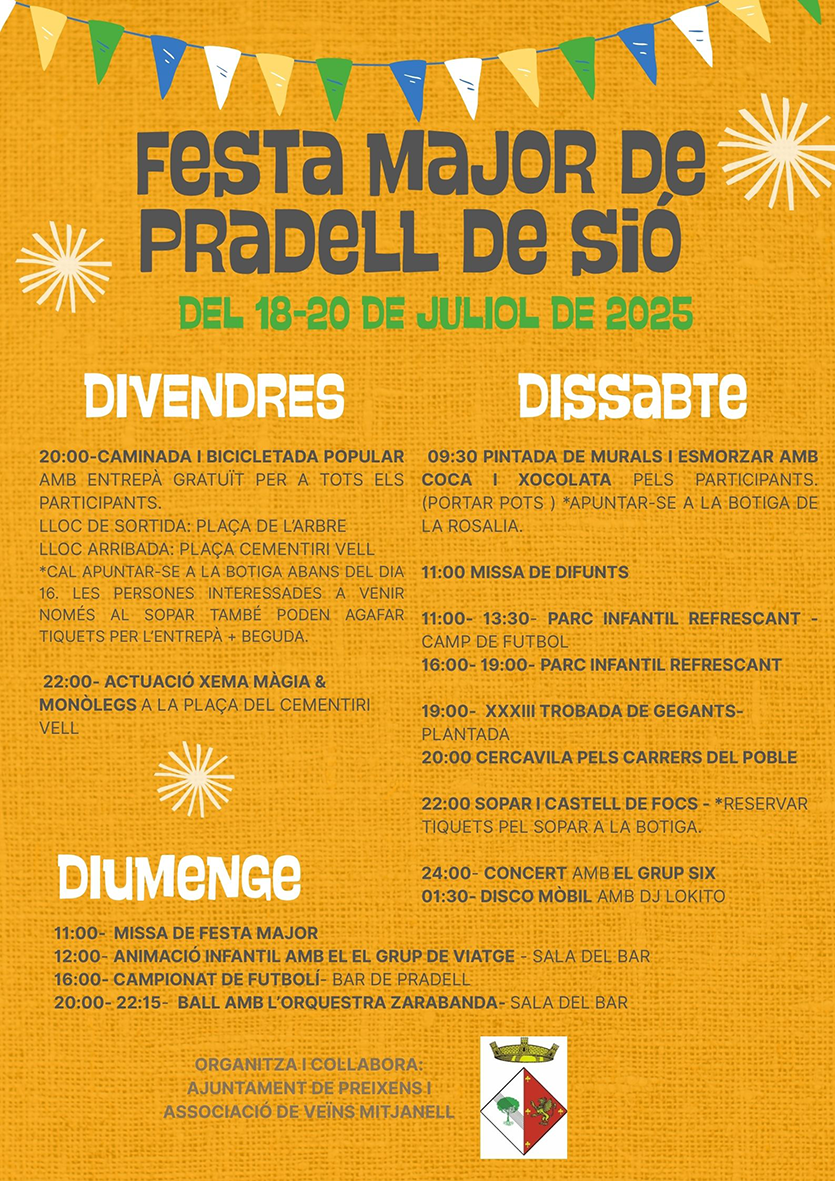 Preixens - Festa Major de Pradell de Sió 
