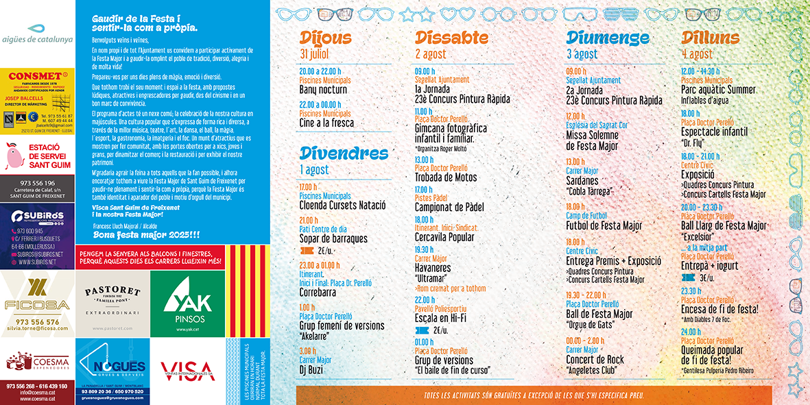 Sant Guim de Freixenet - Festa Major