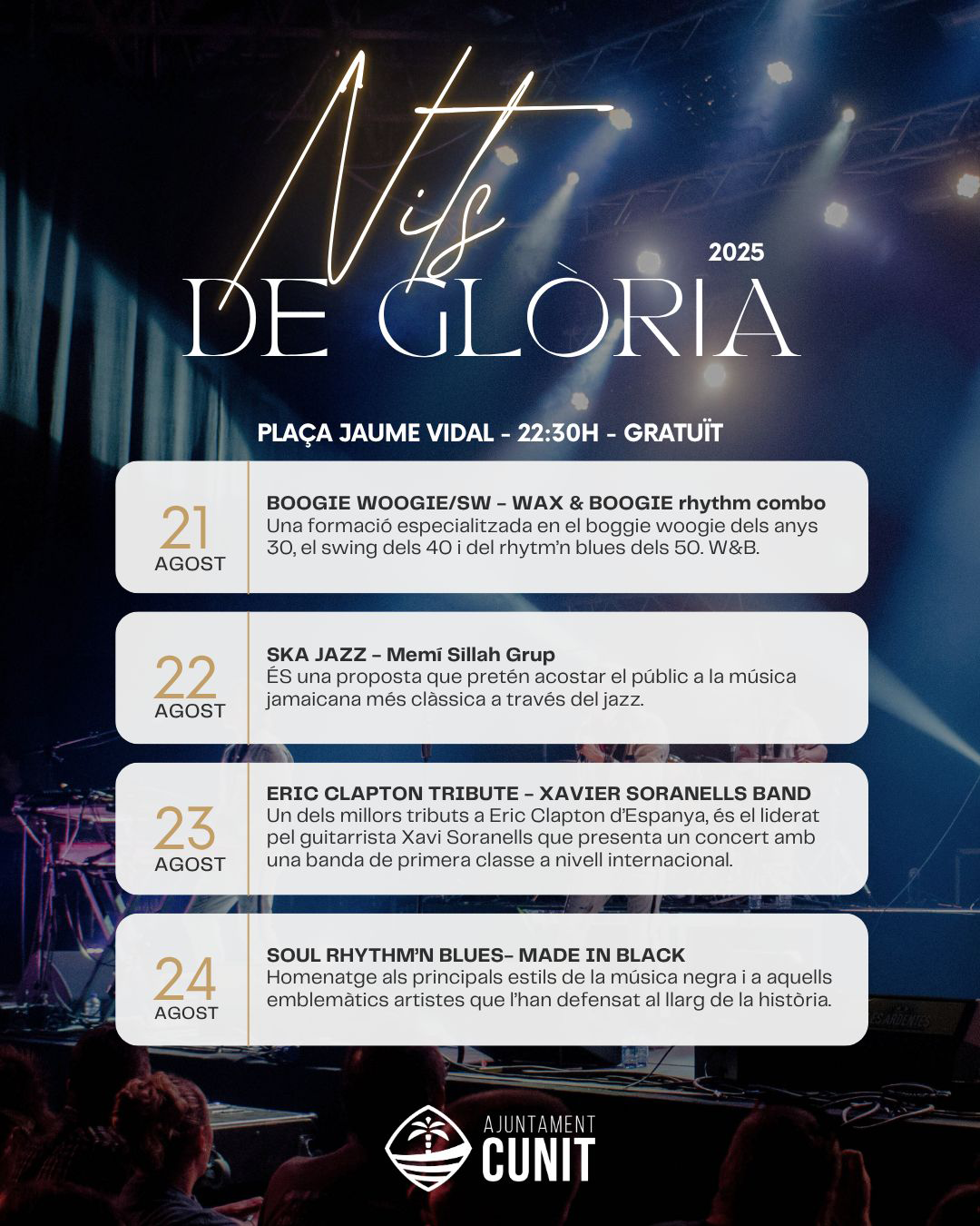 Cunit - Concerts de Nits de Glòria 