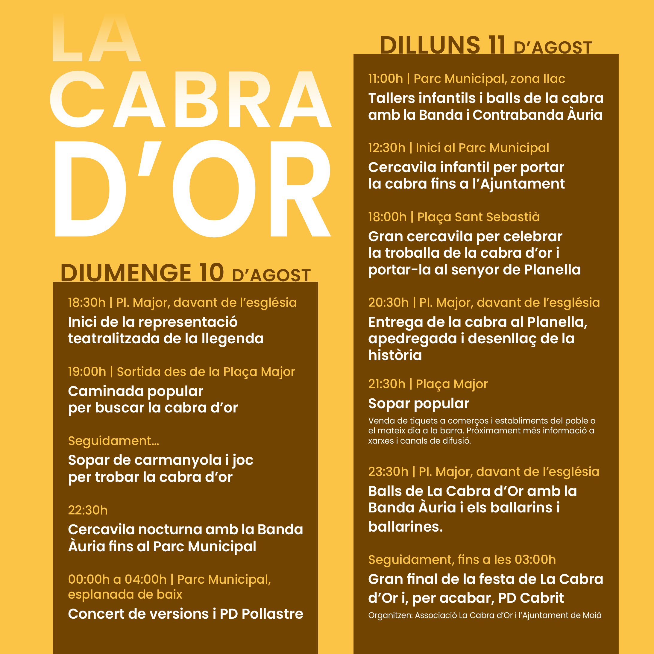 Moià - La Cabra d'Or 