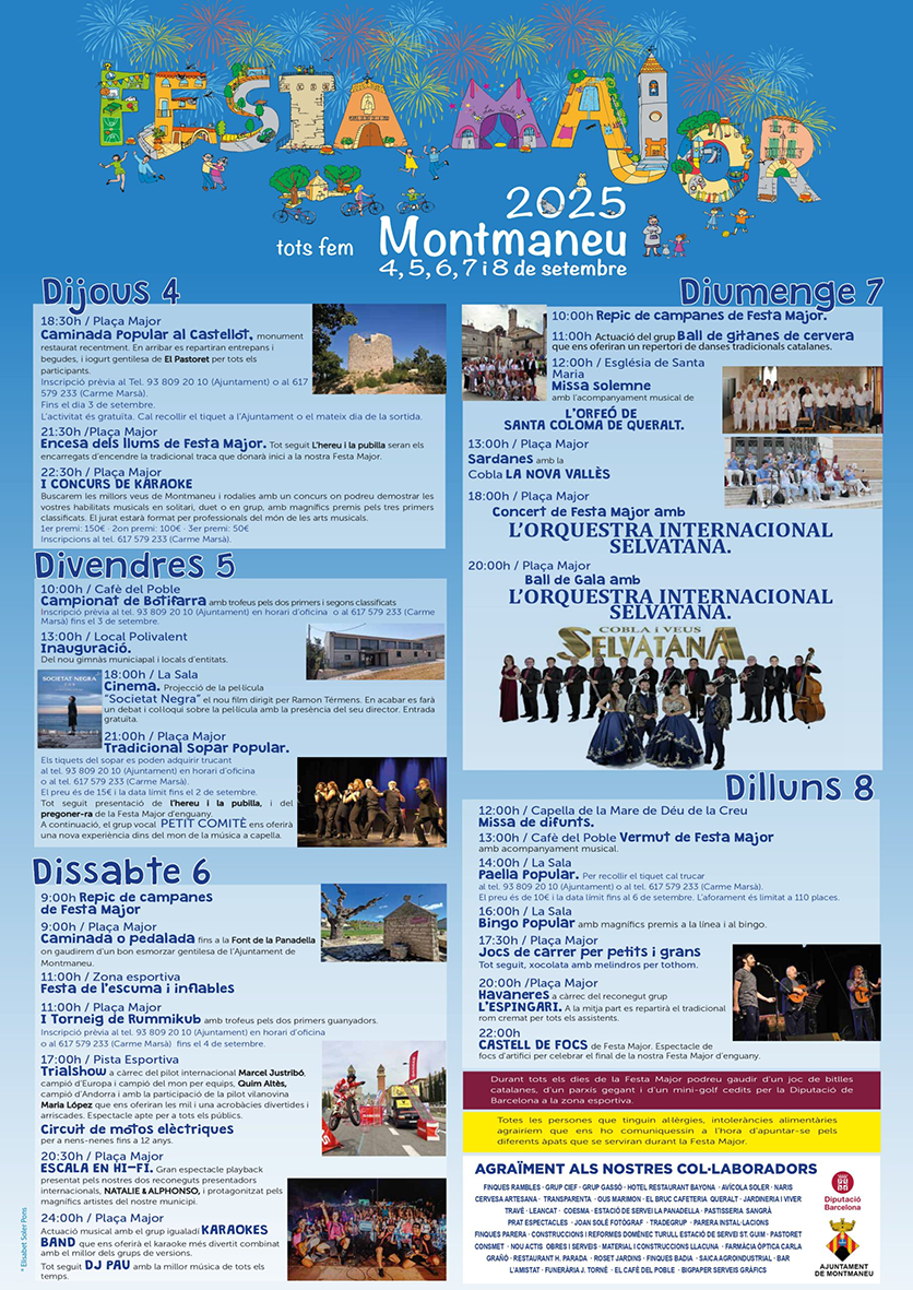 Montmaneu - Festa Major 