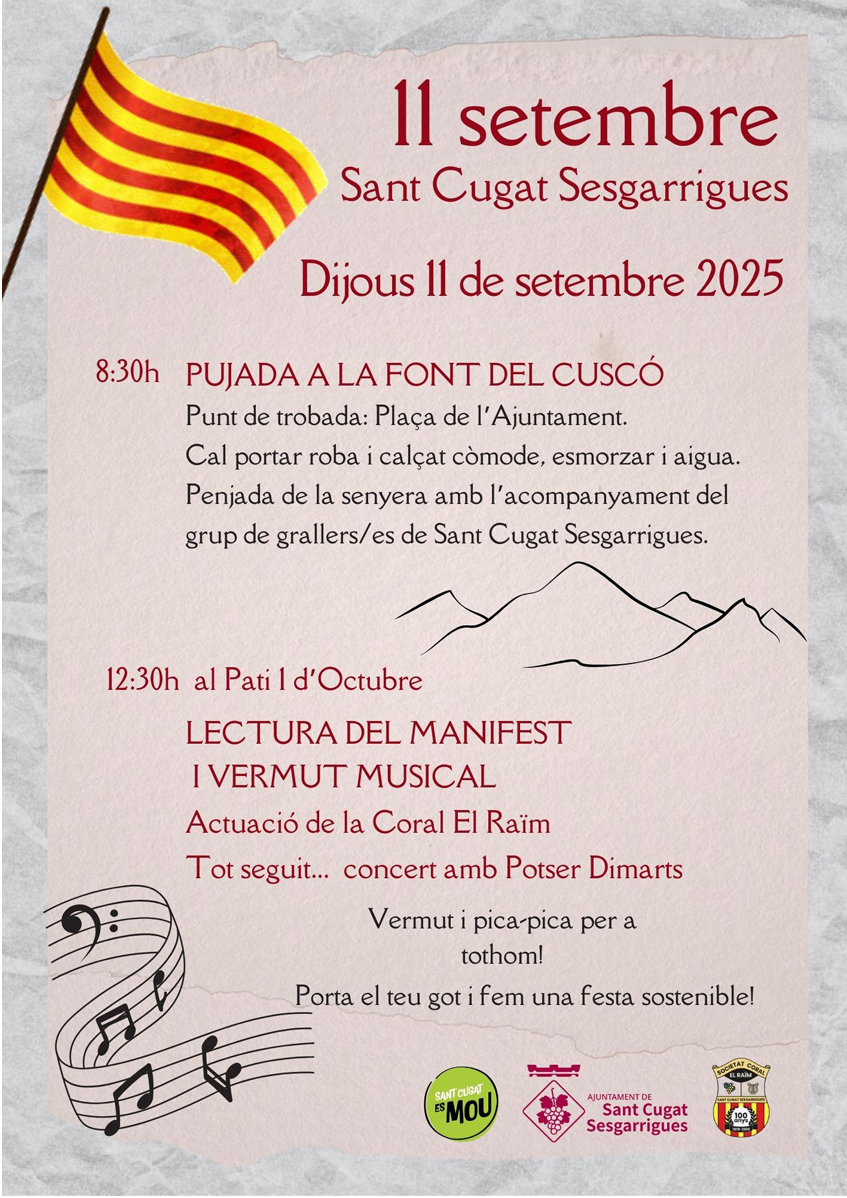 Sant Cugat Sesgarrigues - Diada Nacional de Catalunya