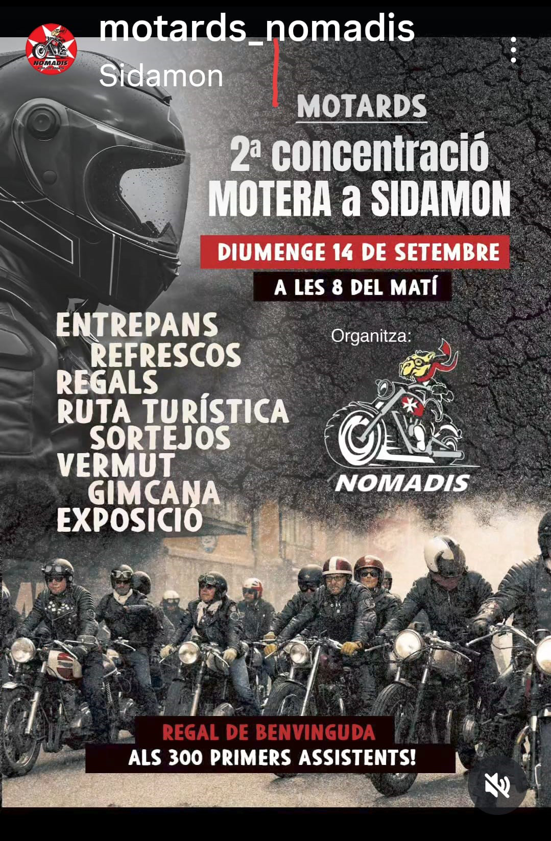 Concentració Motera a Sidamon
