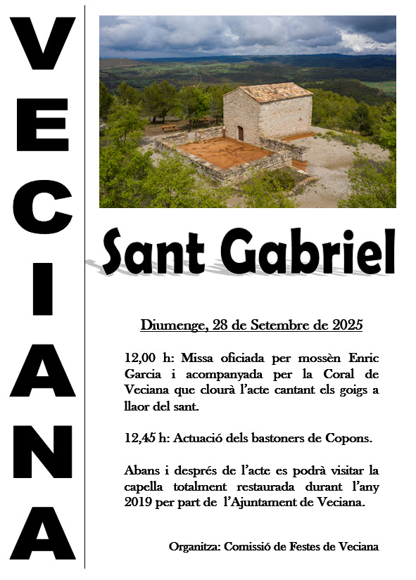 Veciana - Aplec a la Capella de Sant Gabriel 