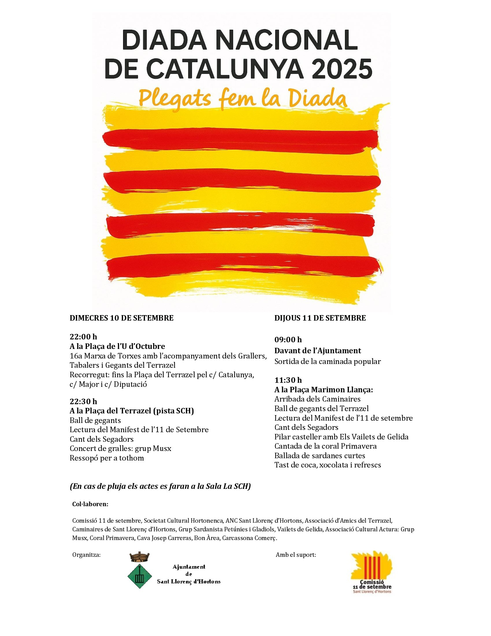Sant Llorenç d'Hortons - Diada Nacional de Catalunya 