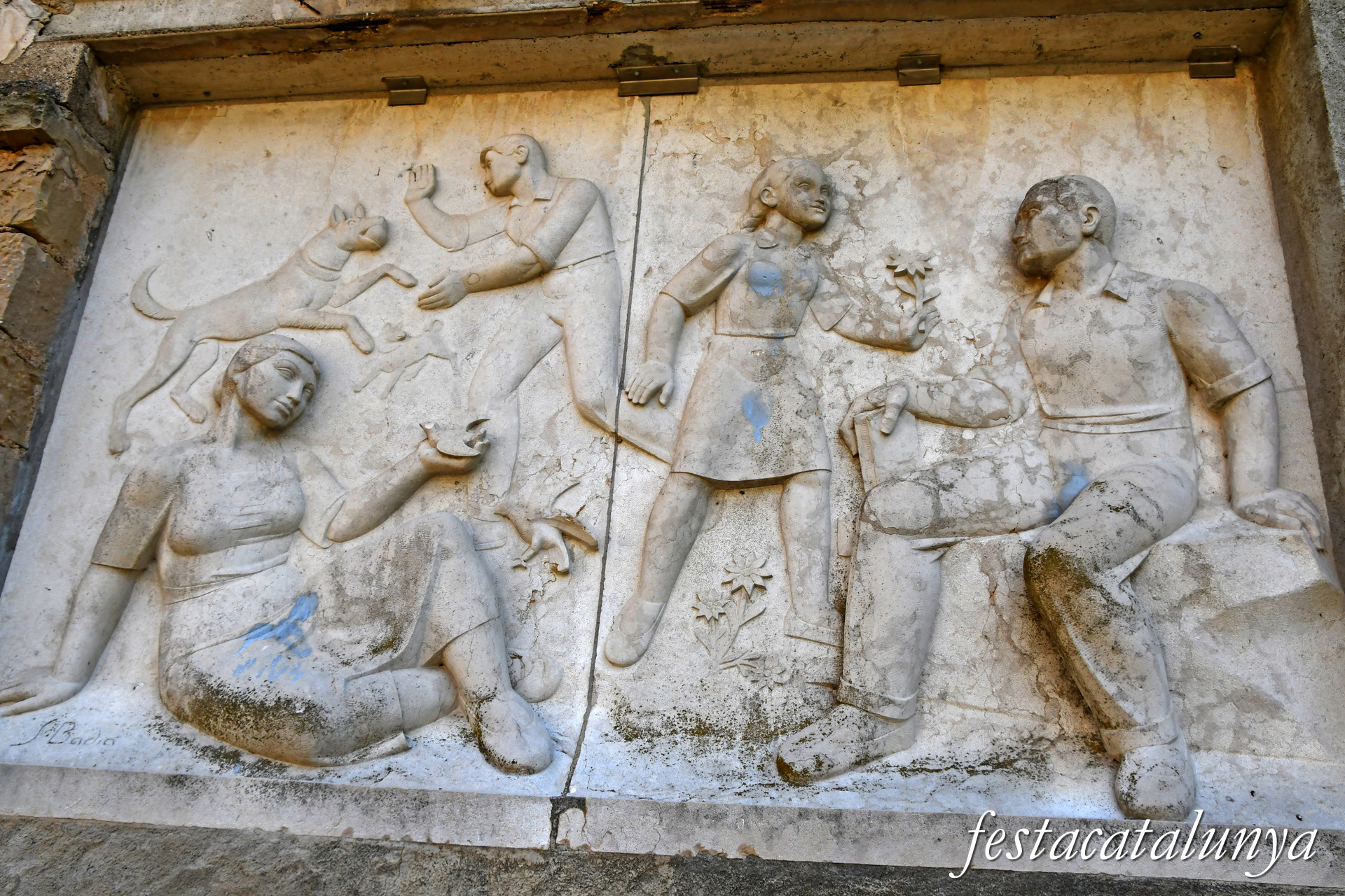 Monistrol de Calders - Escultura Família de Sebastià Badia Cerdà