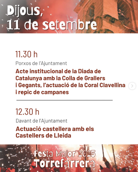 Torrefarrera - Diada Nacional de Catalunya 
