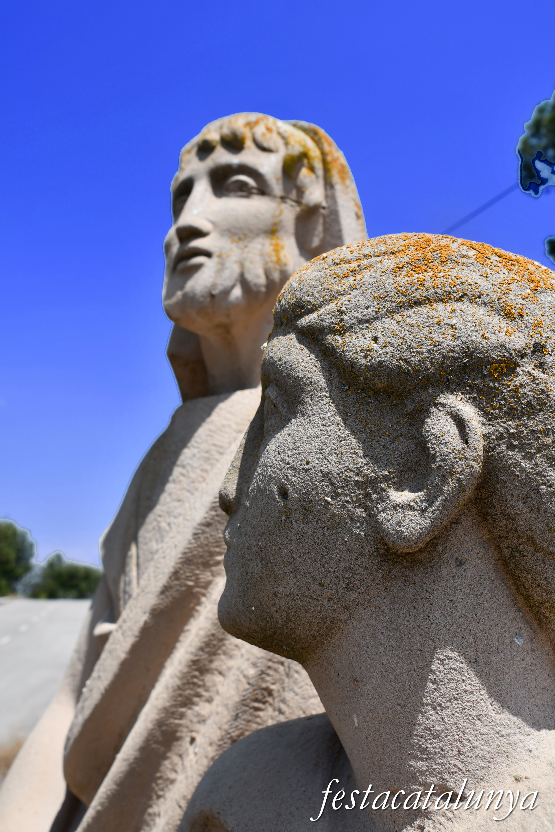 Monistrol de Calders - Escultura Mèntor i Telèmac de Charles Henry Collet Colomb 
