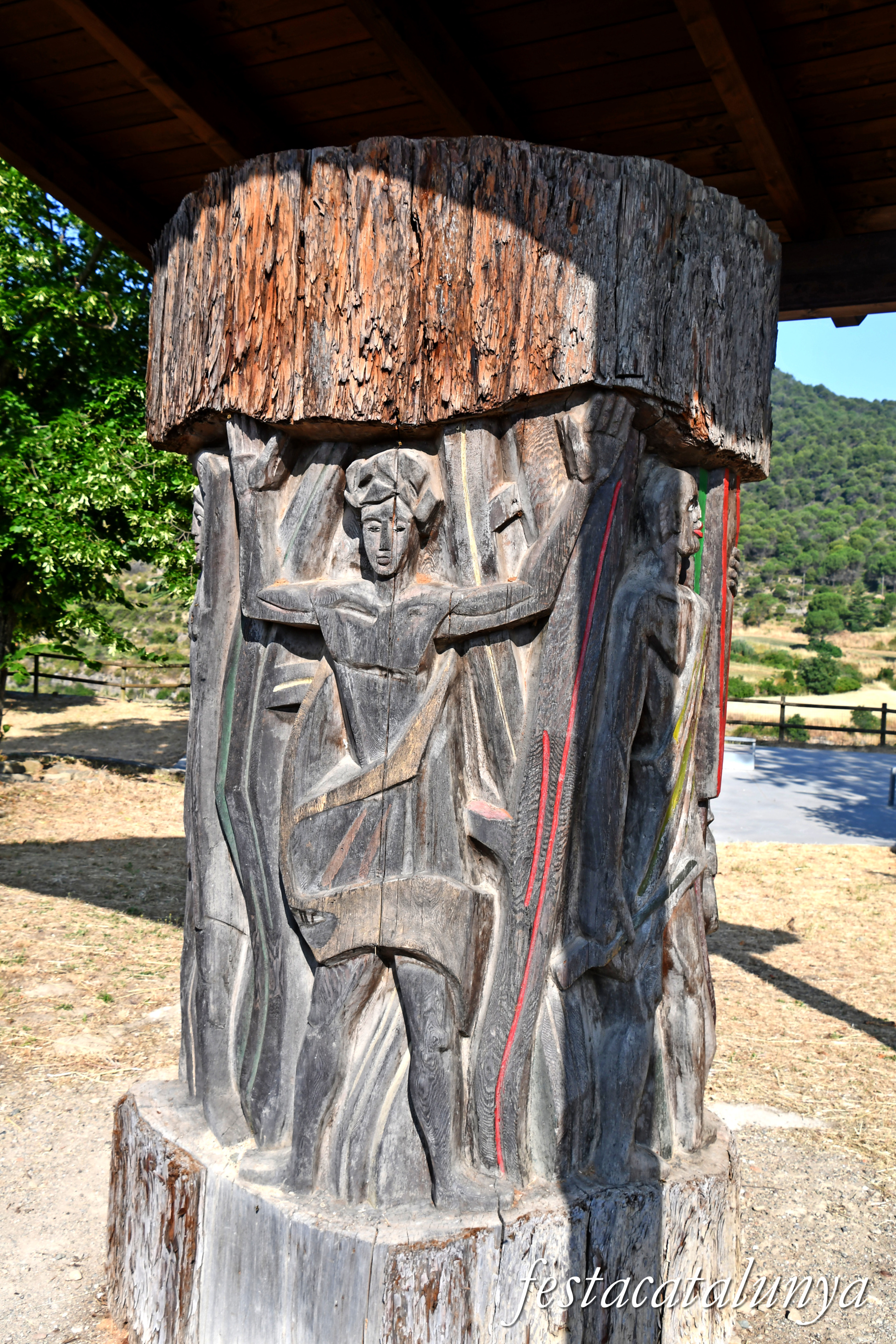 Monistrol de Calders - Escultura Tronc, art africà de Charles Henry Collet Colomb 