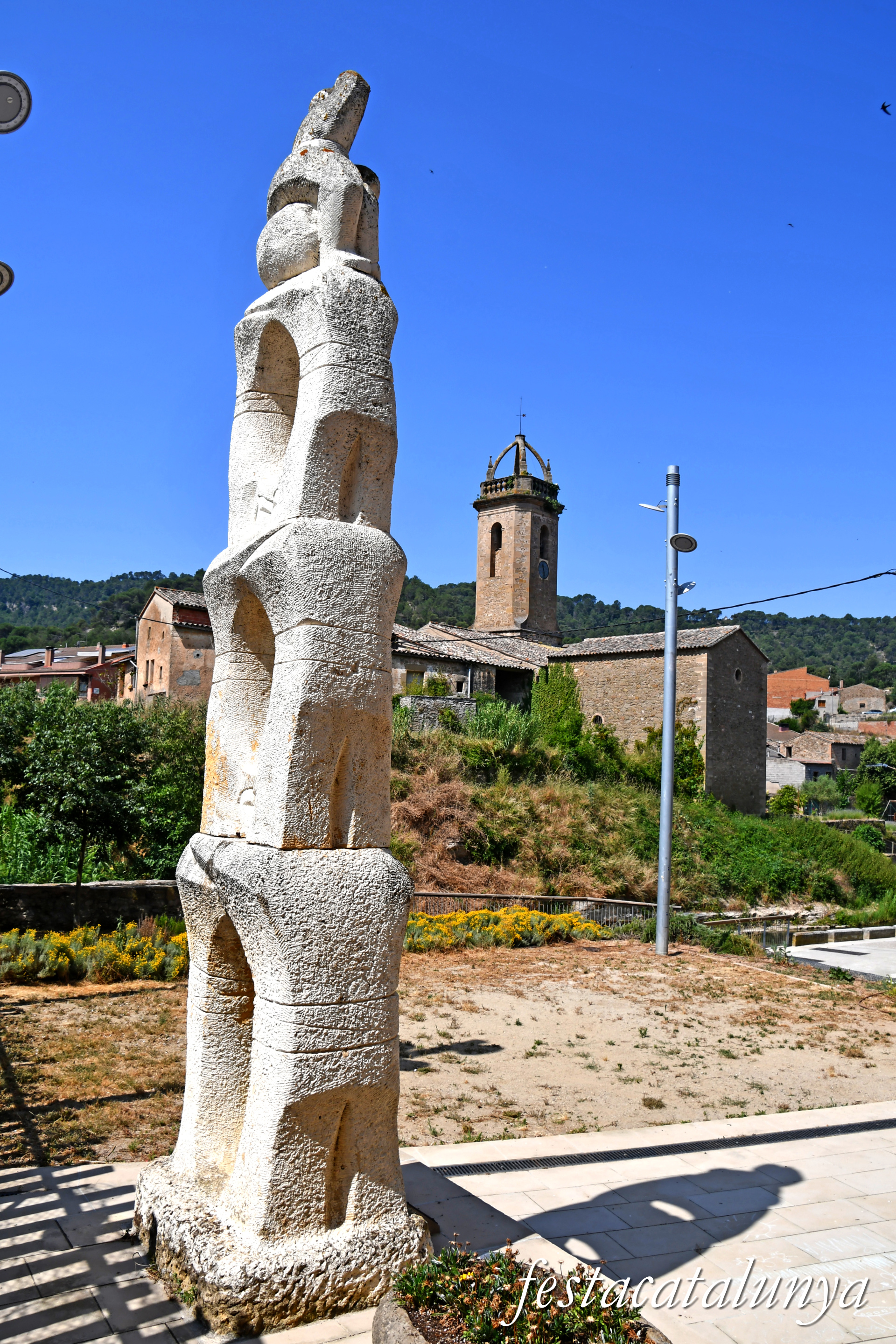 Monistrol de Calders - Escultura Xiquets de Valls de Josep Maria Brull i Pagès  