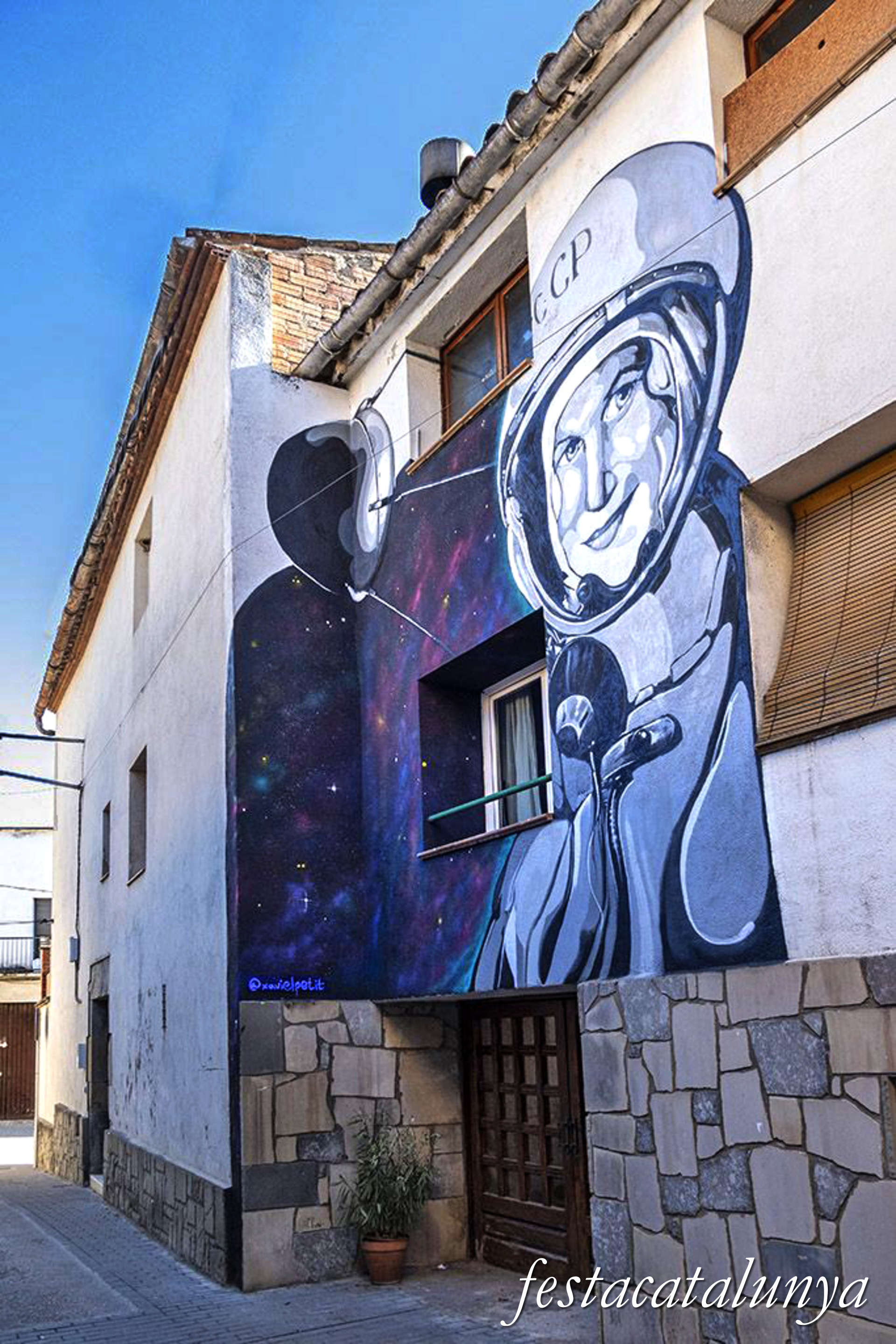 Monistrol de Calders - Art urbà - Mural Xavi el petit