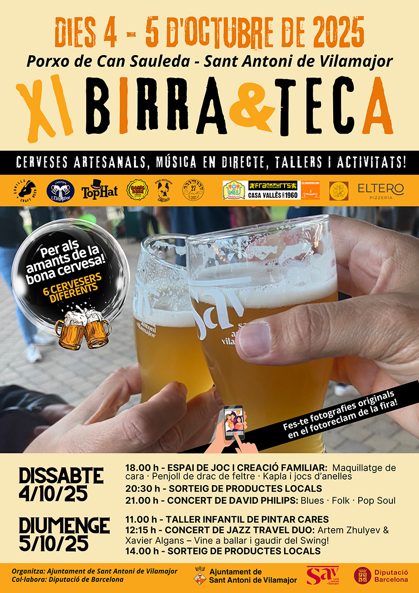 Sant Antoni de Vilamajor - Birra&Teca, Mostra de cervesa artesana i productes artesans