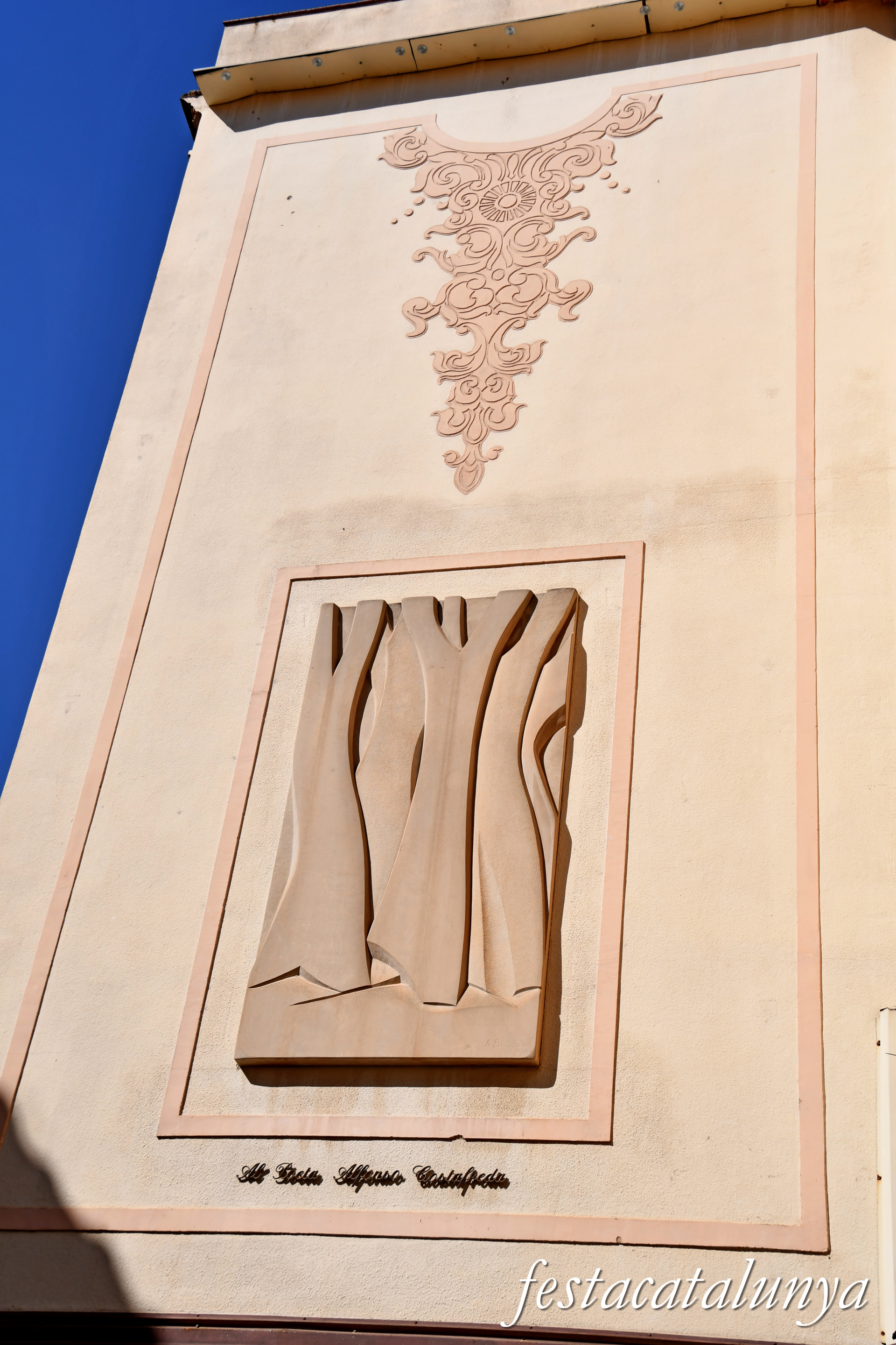 Tàrrega - Làpida dedicada al poeta Alfonso Costafreda i Ribalta 
