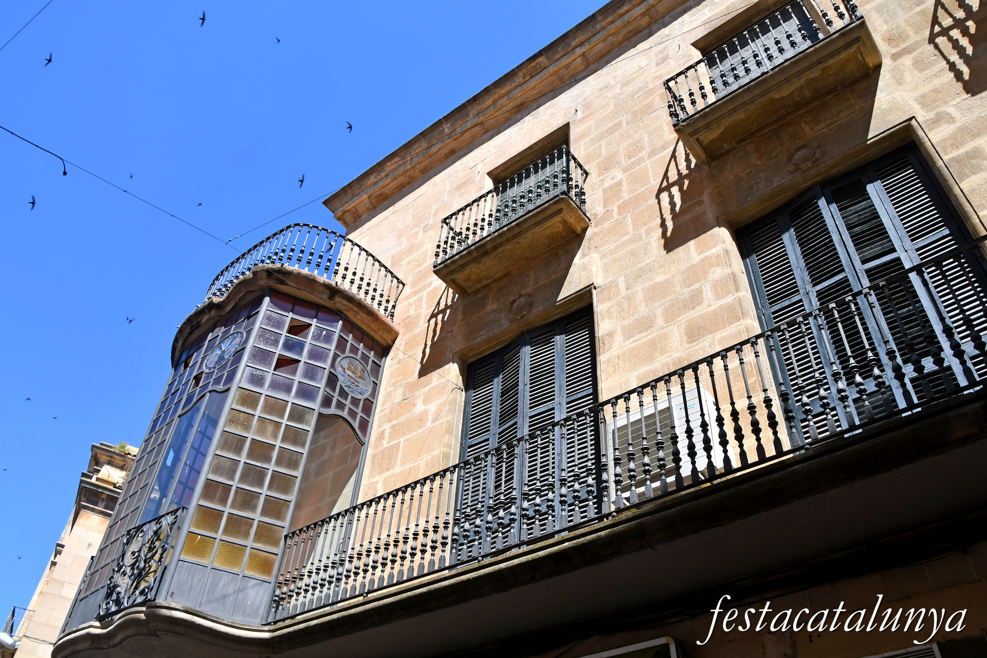 Tàrrega - Plaça Major - Cal Casals o Cambra de Comerç 