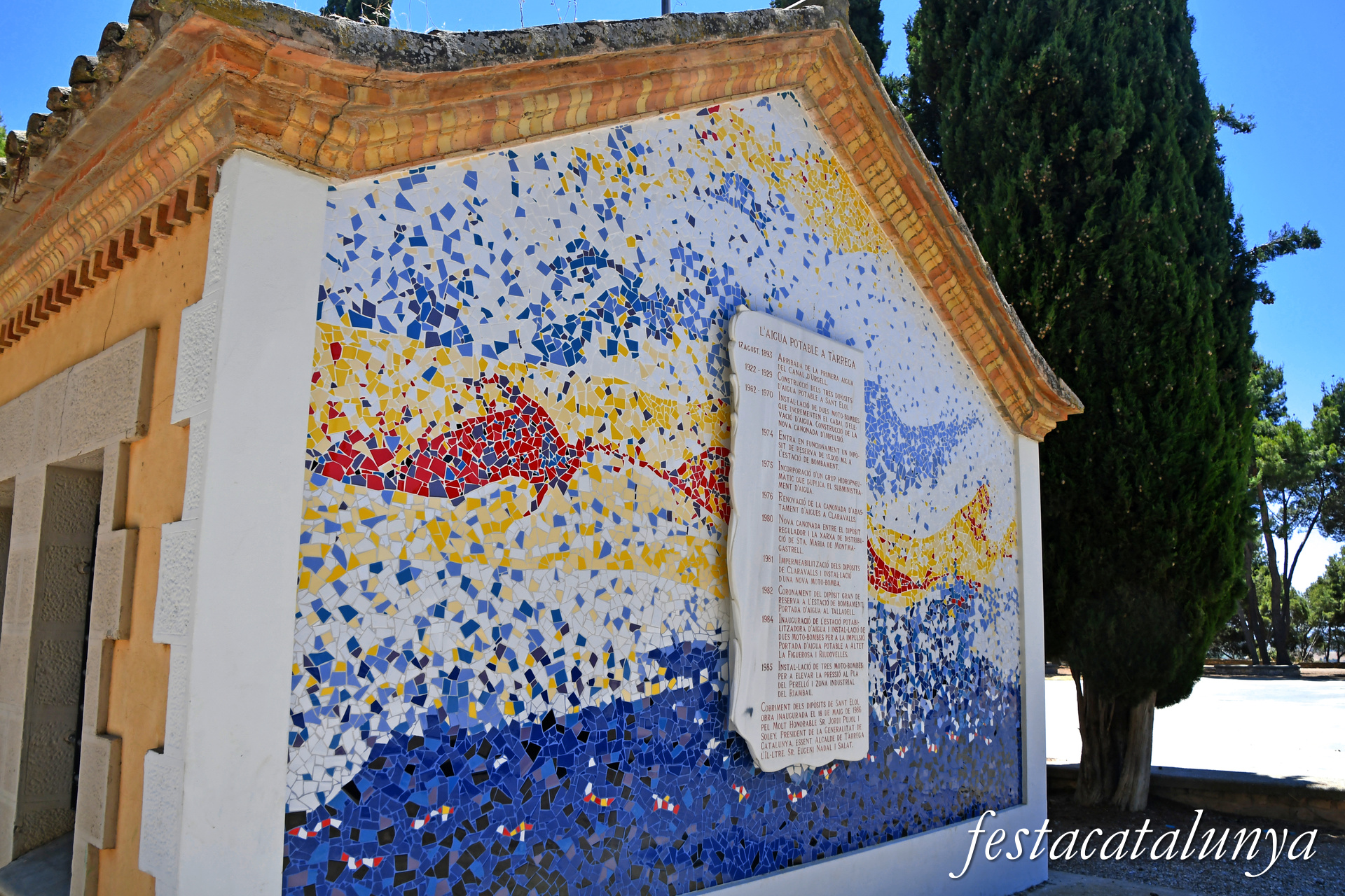 Tàrrega - Parc de Sant Eloi - Dipòsits i font dels amics de l'arbre 