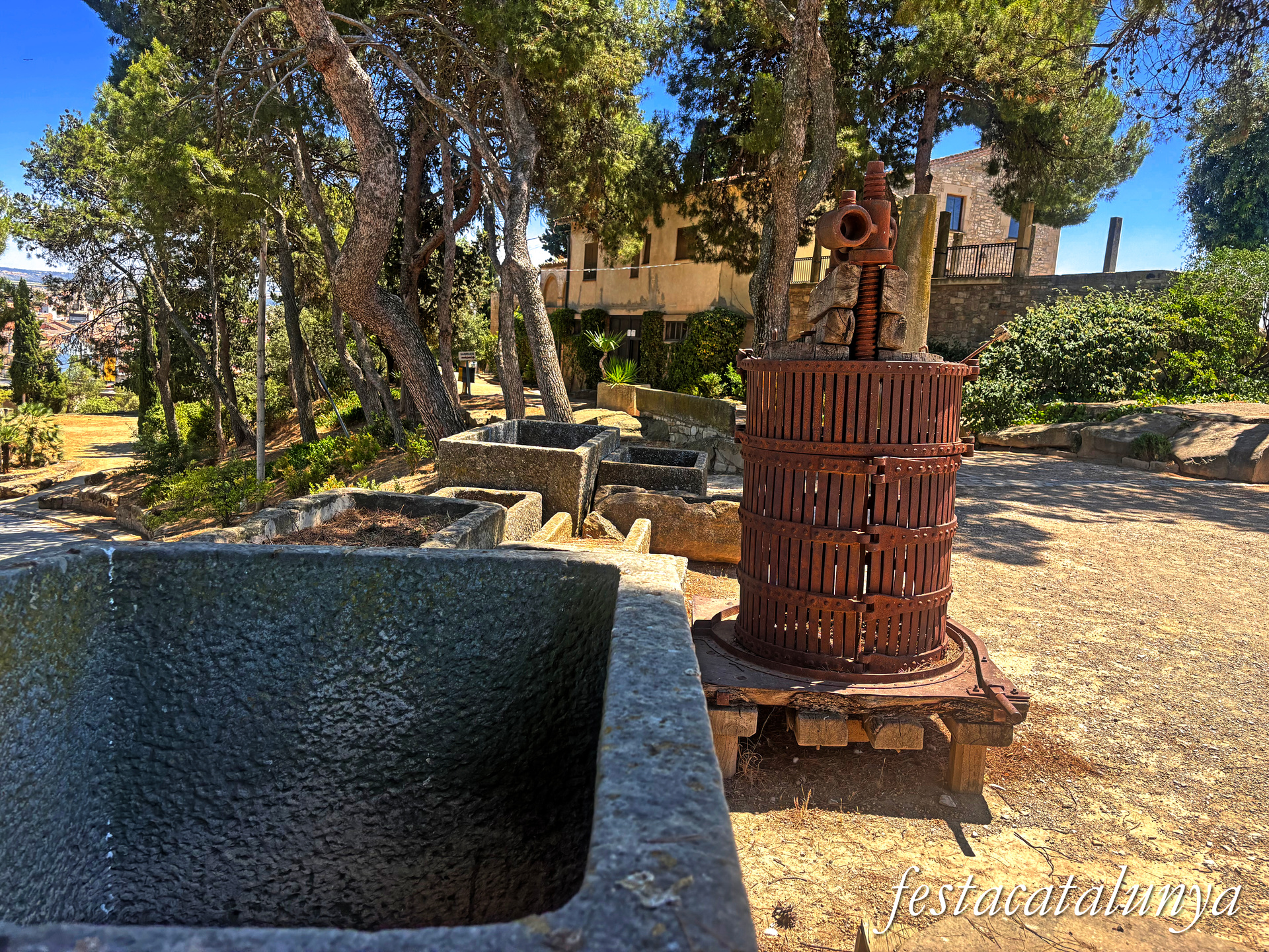 Tàrrega - Parc de Sant Eloi - Premsa de vi i piques