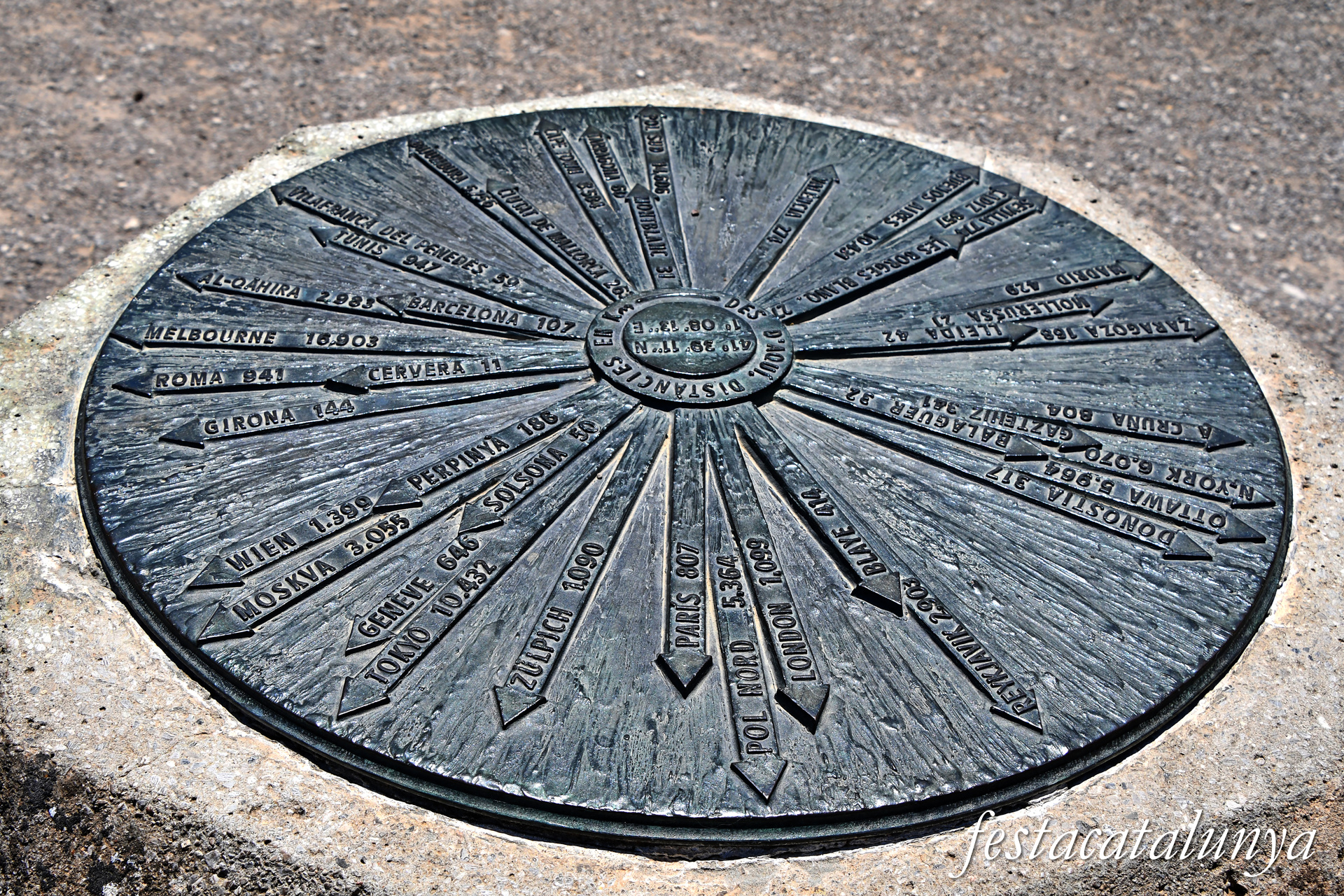 Tàrrega - Parc de Sant Eloi - Roda de distàncies