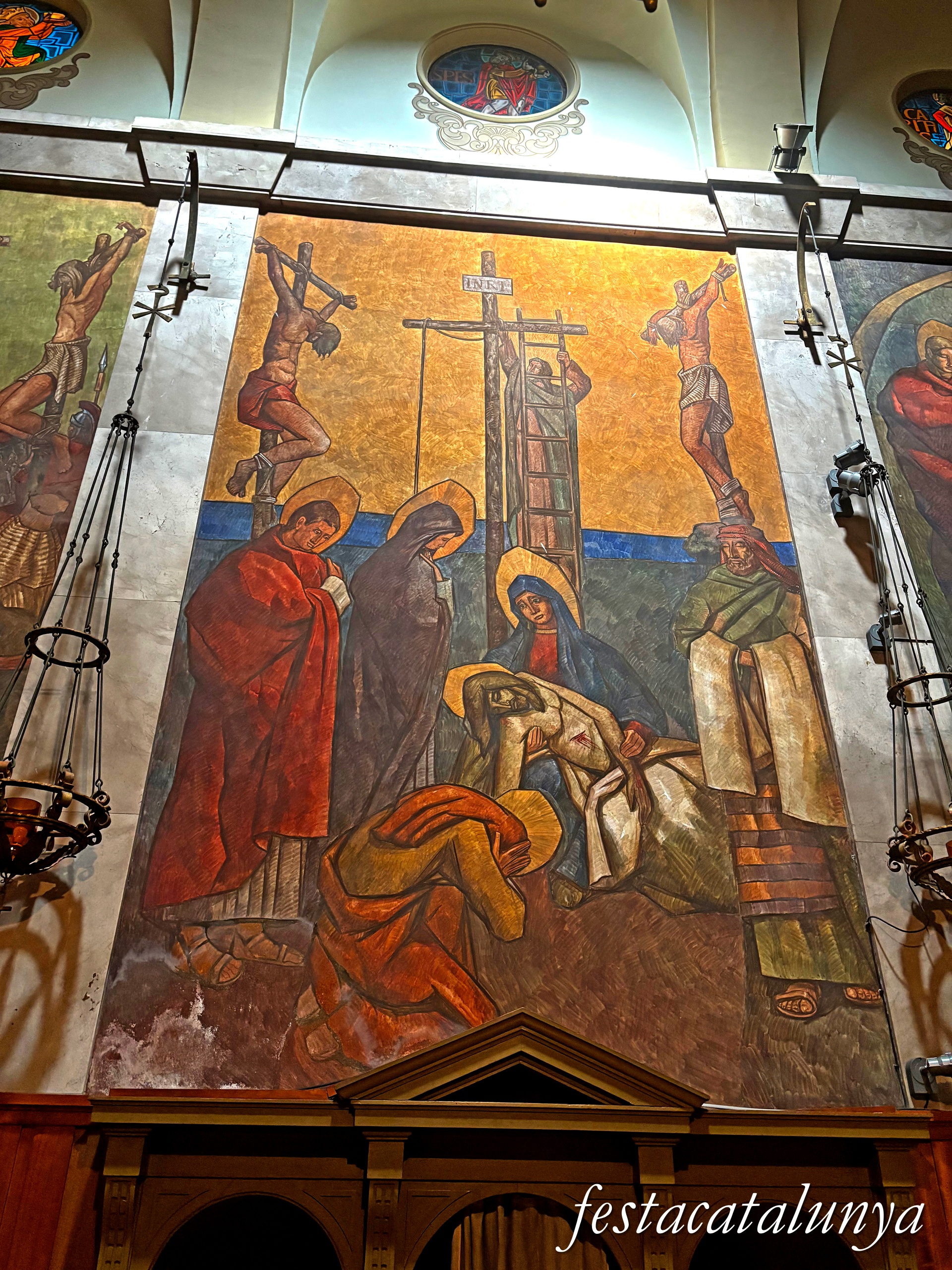 Tàrrega - Església parroquial de Santa Maria de l'Alba - Devallament de la Creu