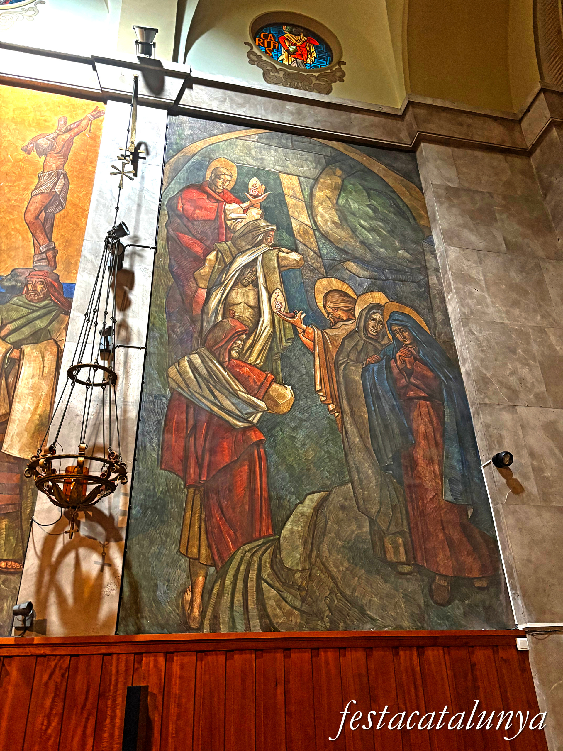 Tàrrega - Església parroquial de Santa Maria de l'Alba - Enterrament