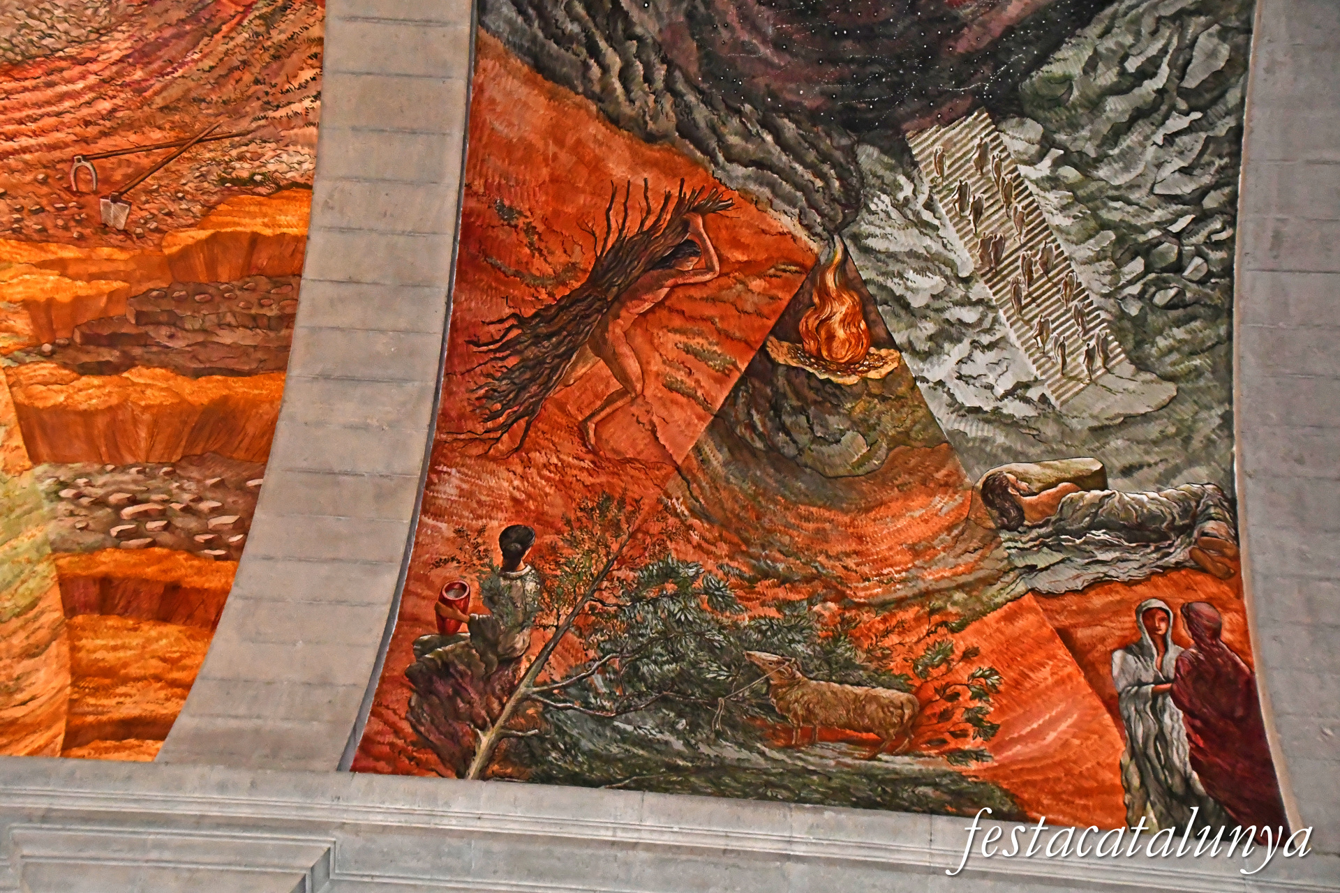 Tàrrega - Església parroquial de Santa Maria de l'Alba - Pintures de la nau central i del presbiteri - Els Patriarques 