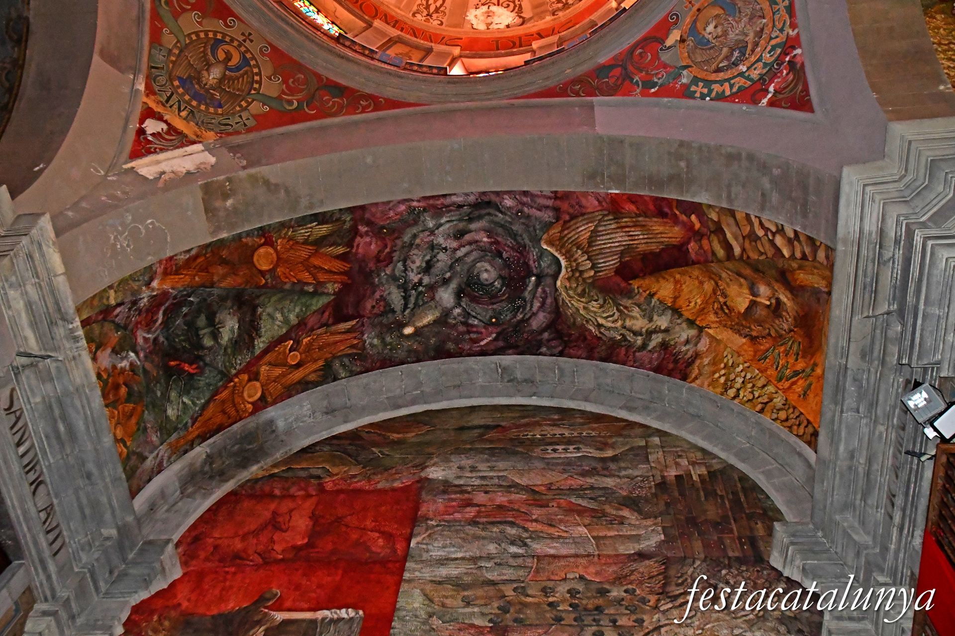 Tàrrega - Església parroquial de Santa Maria de l'Alba - Pintures de la nau central i del presbiteri - Nativitats
