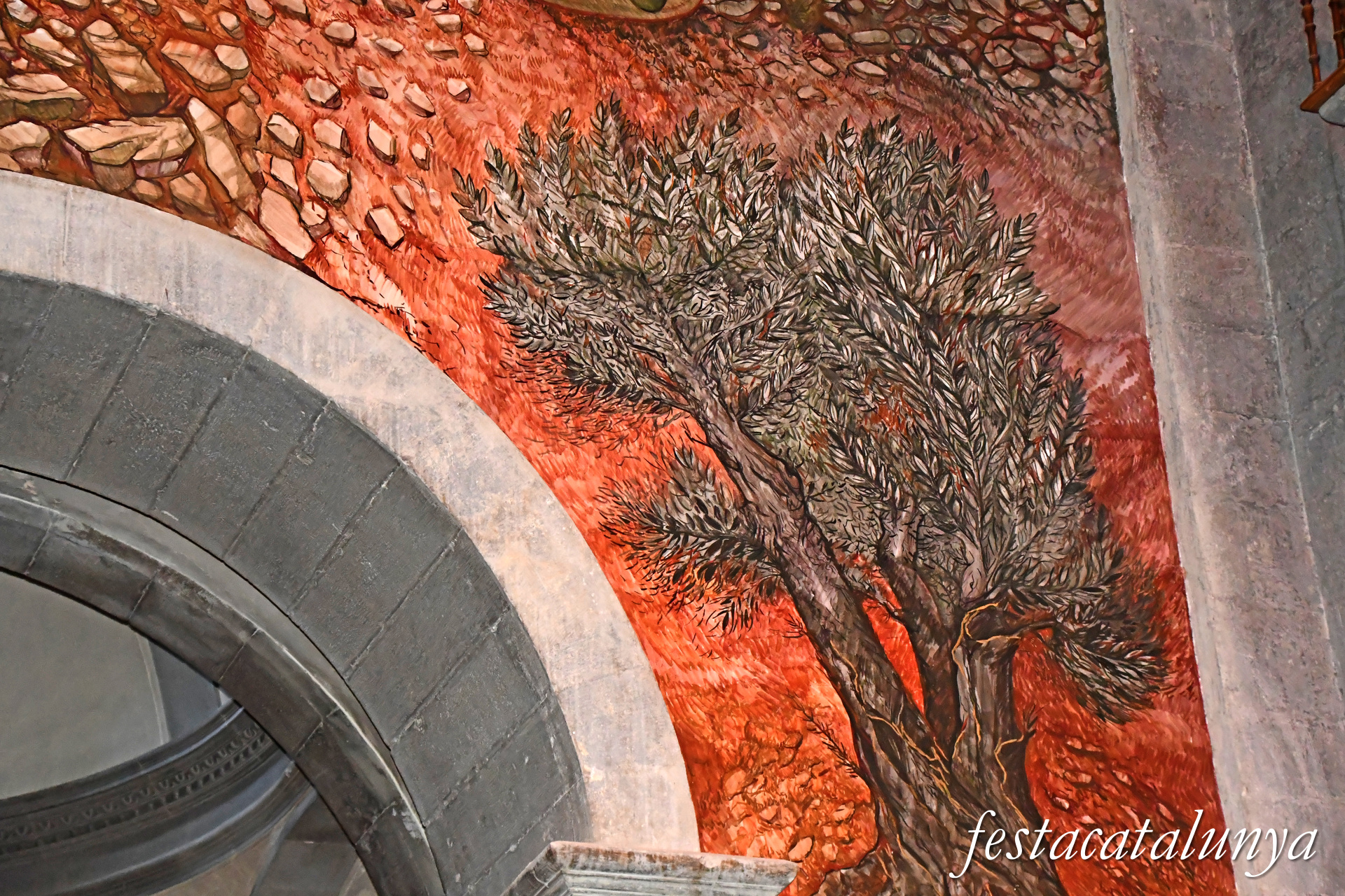Tàrrega - Església parroquial de Santa Maria de l'Alba - Pintures de la nau central i del presbiteri - Resurrectio 