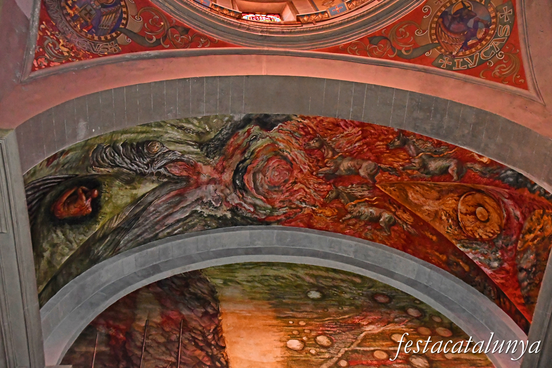 Tàrrega - Església parroquial de Santa Maria de l'Alba - Pintures de la nau central i del presbiteri - Resurrectio 