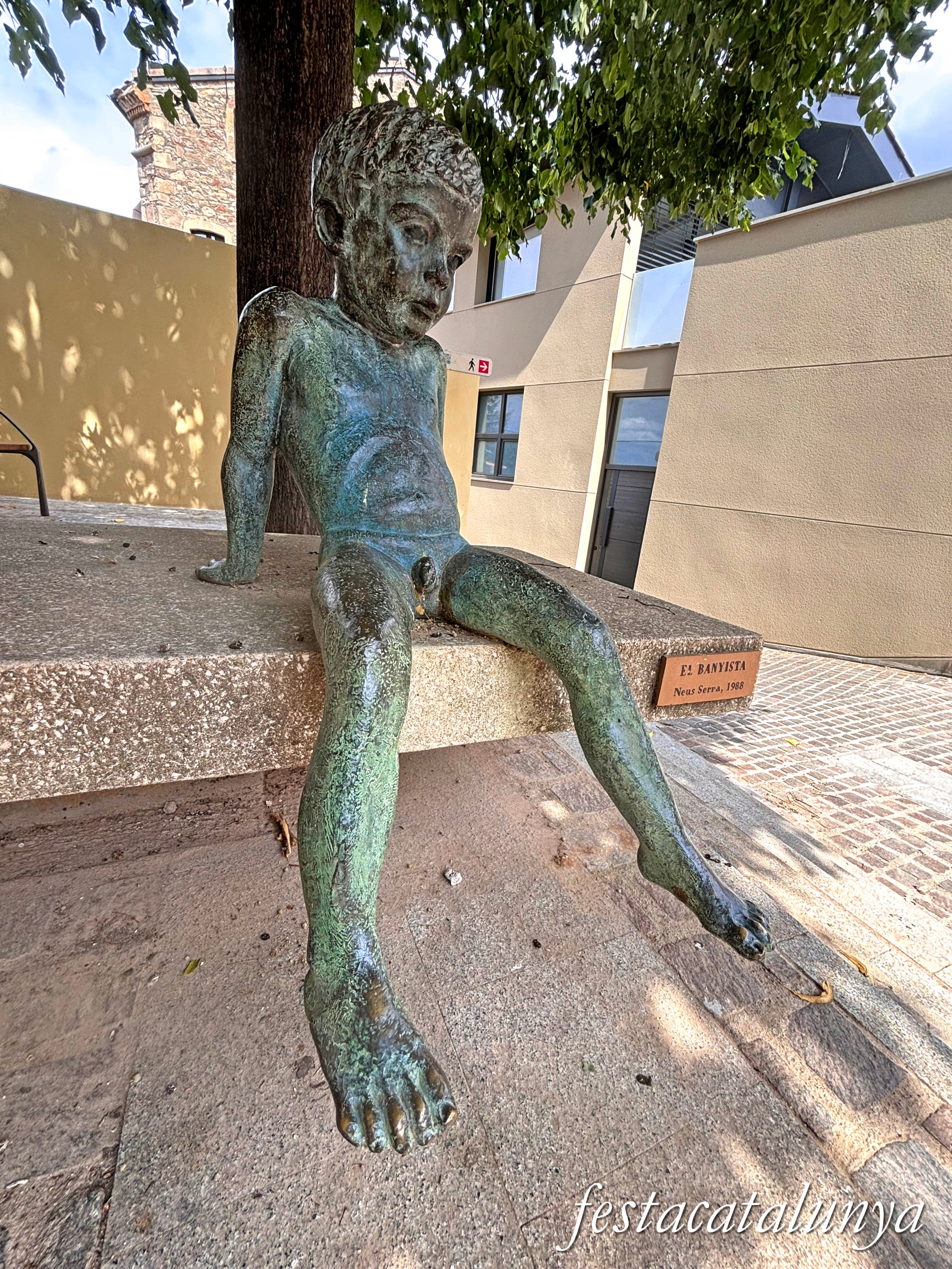 Sant Fruitós de Bages - Escultures urbanes - El banyista